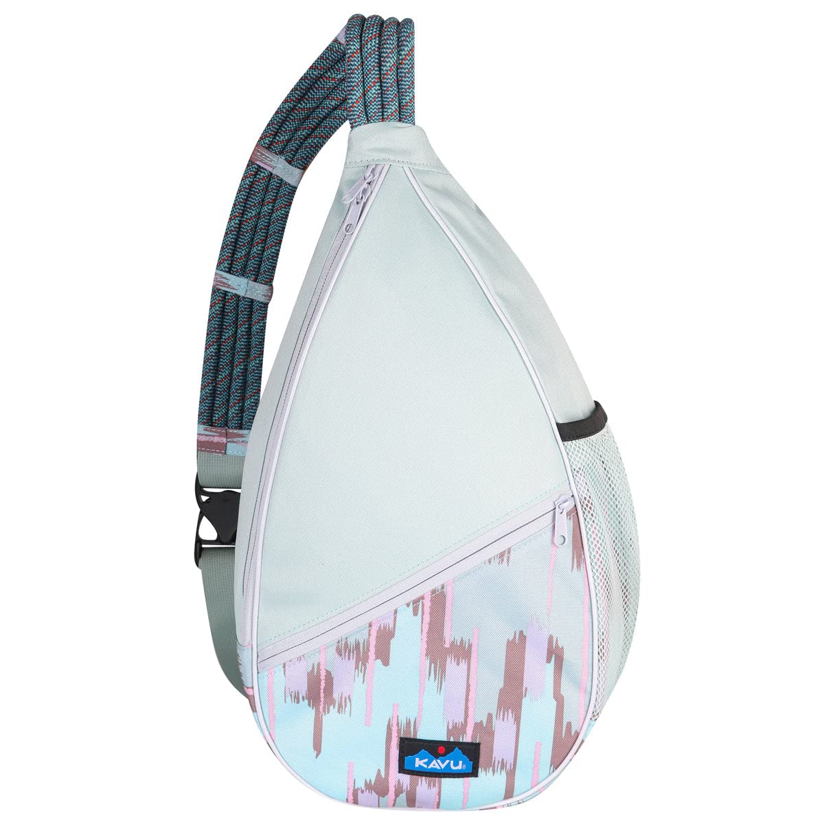 KAVU Paxton Pack Backpack - Lightweight Rope Sling Bag for Travel, Hiking & Beach Day | Water-Resistant Ikat Design | Perfect for Outdoor Adventures & Daily Commute
