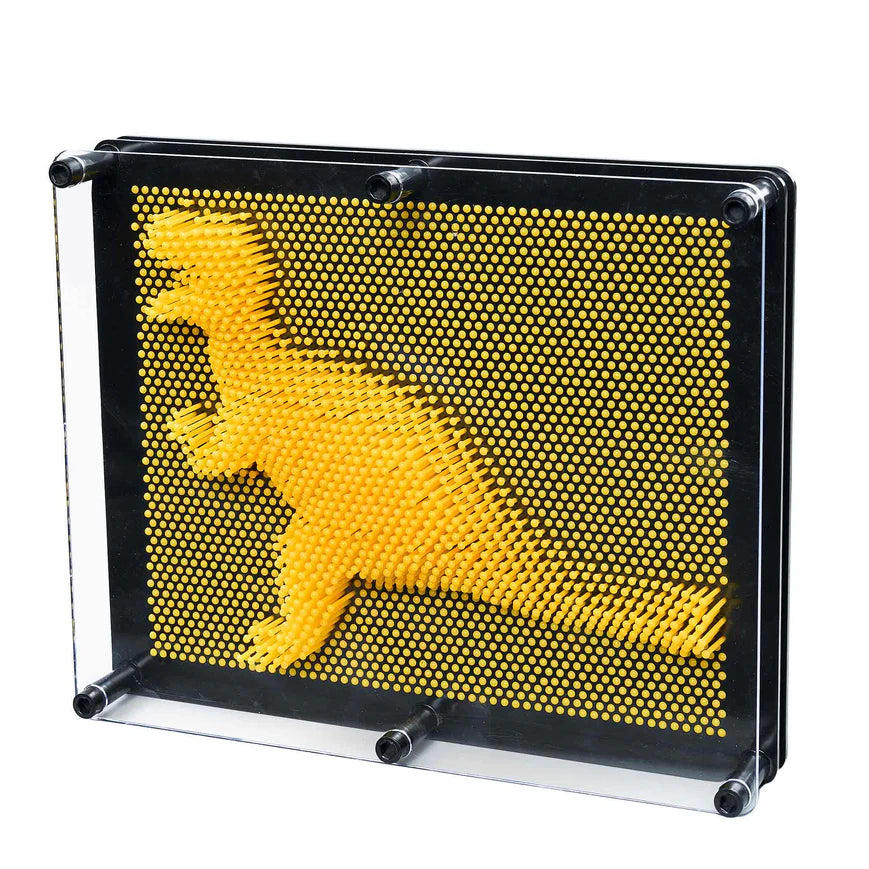 3D Pin Art Board - Large 20cm x 24cm Fun Stress Relief Toy for Office Desk & Home Decor - Perfect Gift for Kids and Adults