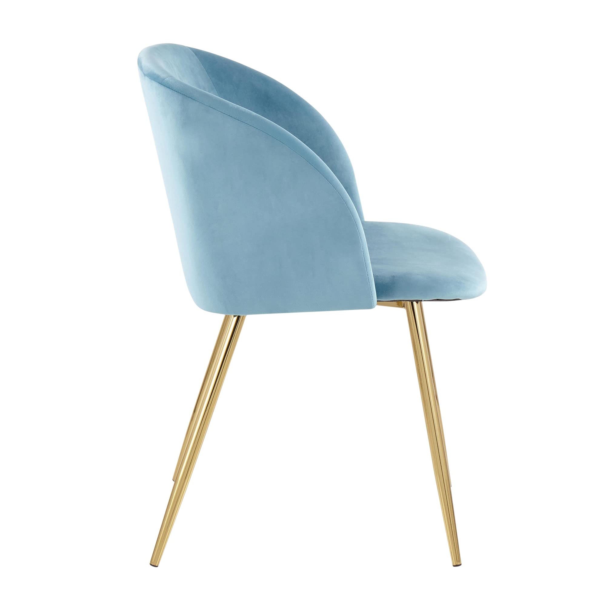 LumiSource Fran Upholstered Dining Chairs Set of 2 - Modern Contemporary Kitchen Chairs for Dining Table | Perfect for Home, Restaurant & Office Use