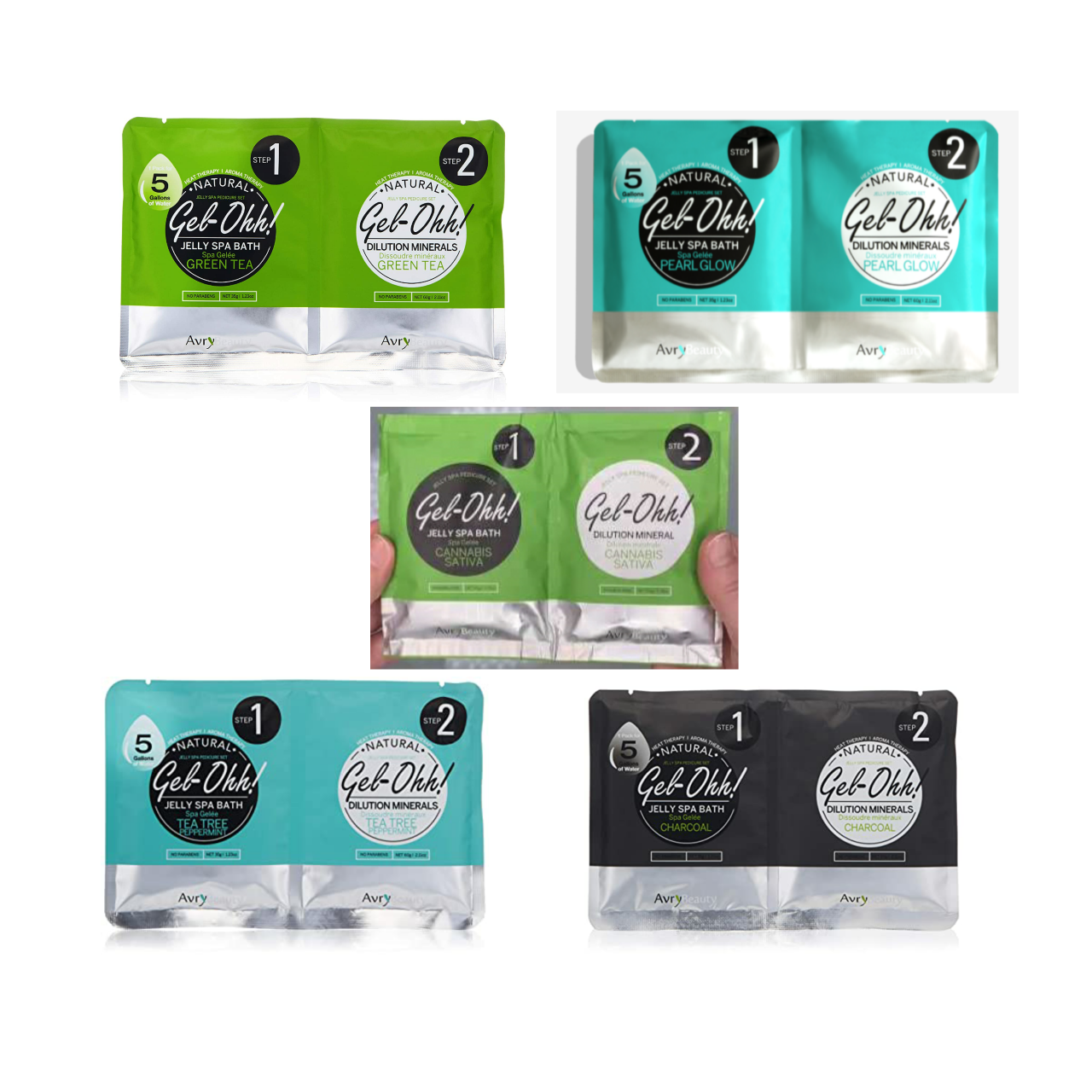 AVRY BEAUTY Jelly Pedicure Detox Bundle Box - Foot Spa Treatment for Soft & Smooth Feet - Perfect for At-Home Relaxation & Self-Care
