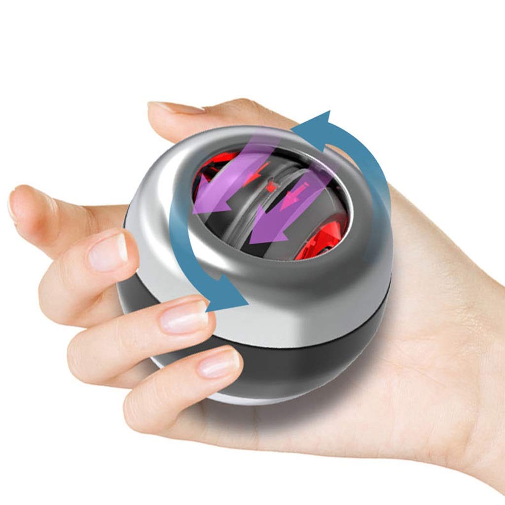 Gyroscopic Wrist Exercise Ball - Auto Start Gyro Ball for Arm, Finger & Wrist Strength Training - Improve Grip & Muscle Tone - Perfect for Office Workers, Gamers & Rehabilitation Therapy