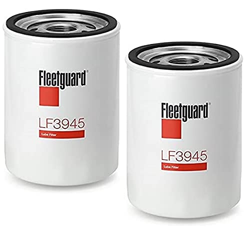 LF3945 Fleetguard Lube Spin-On Oil Filter - 2 Pack | Compatible with Baldwin B1432, Donaldson P550505, Luber Finer PH59, Wix 51522 | Heavy Duty Engine Protection for Trucks & Industrial Equipment
