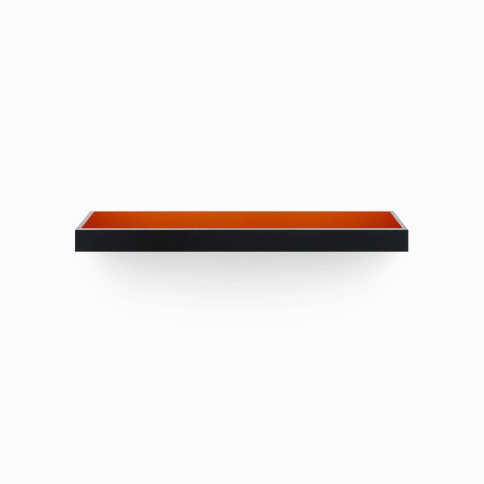 Aksel Inlay Black Floating Shelf - Modern Wall Mounted Storage for Living Room, Kitchen, Bathroom & Office Decor