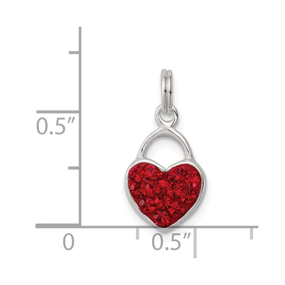 Sterling Silver Heart Pendant with Stellux Crystal - Perfect for Gifts & Special Occasions