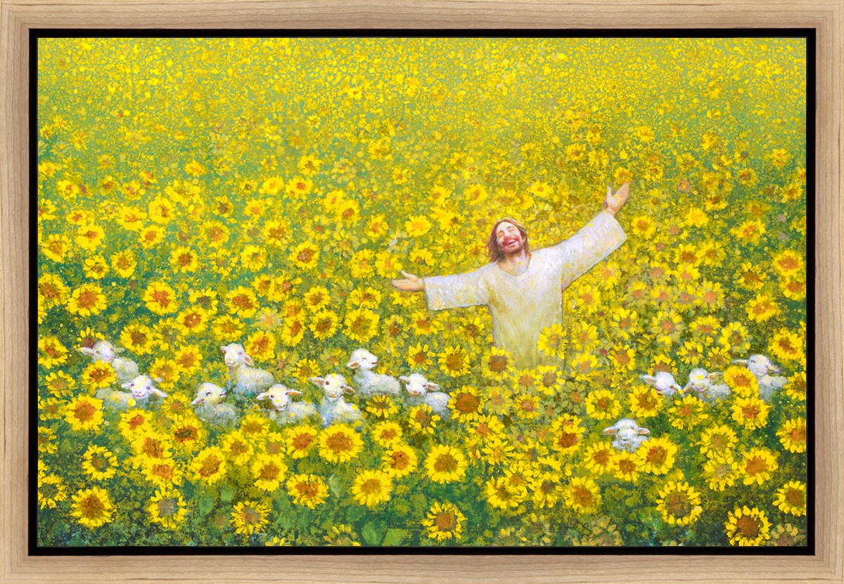Be Glad and Rejoice Gallery Wrap Canvas Art - Inspirational Christian Wall Decor for Home, Office & Church - Perfect for Living Room, Bedroom & Gift Giving