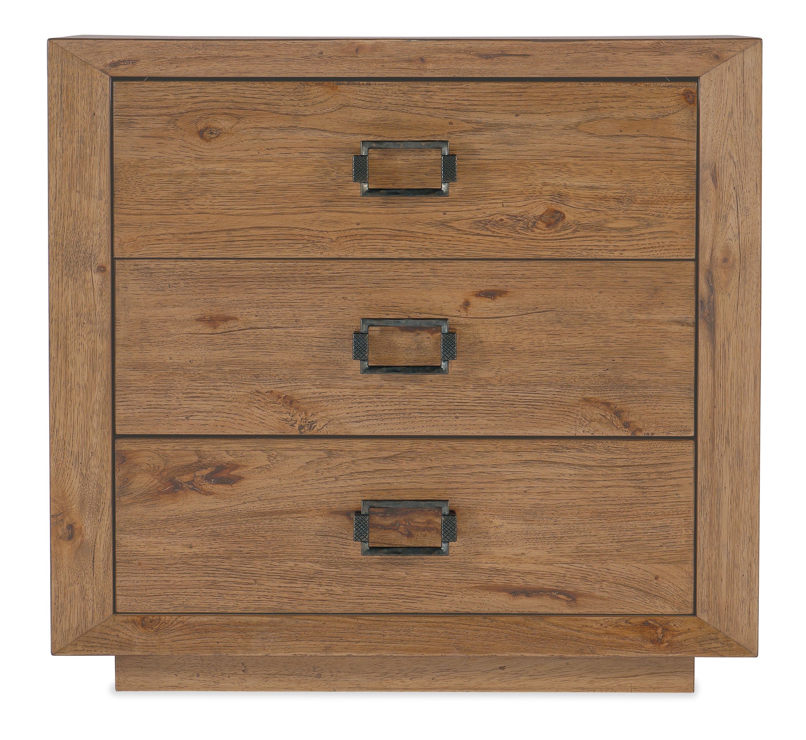 Big Sky Three Drawer Nightstand - Solid Wood Bedside Table with Storage for Bedroom, Living Room & Office - Perfect for Storing Books, Lamps & Bedroom Essentials