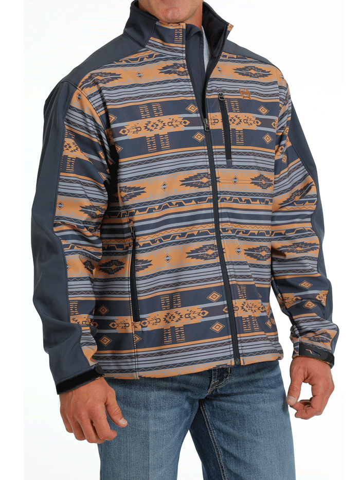 Men's Western Bonded Jacket MWJ1063005 - Blue Denim Cowboy Style Jacket for Rodeo, Ranch Work & Outdoor Adventures