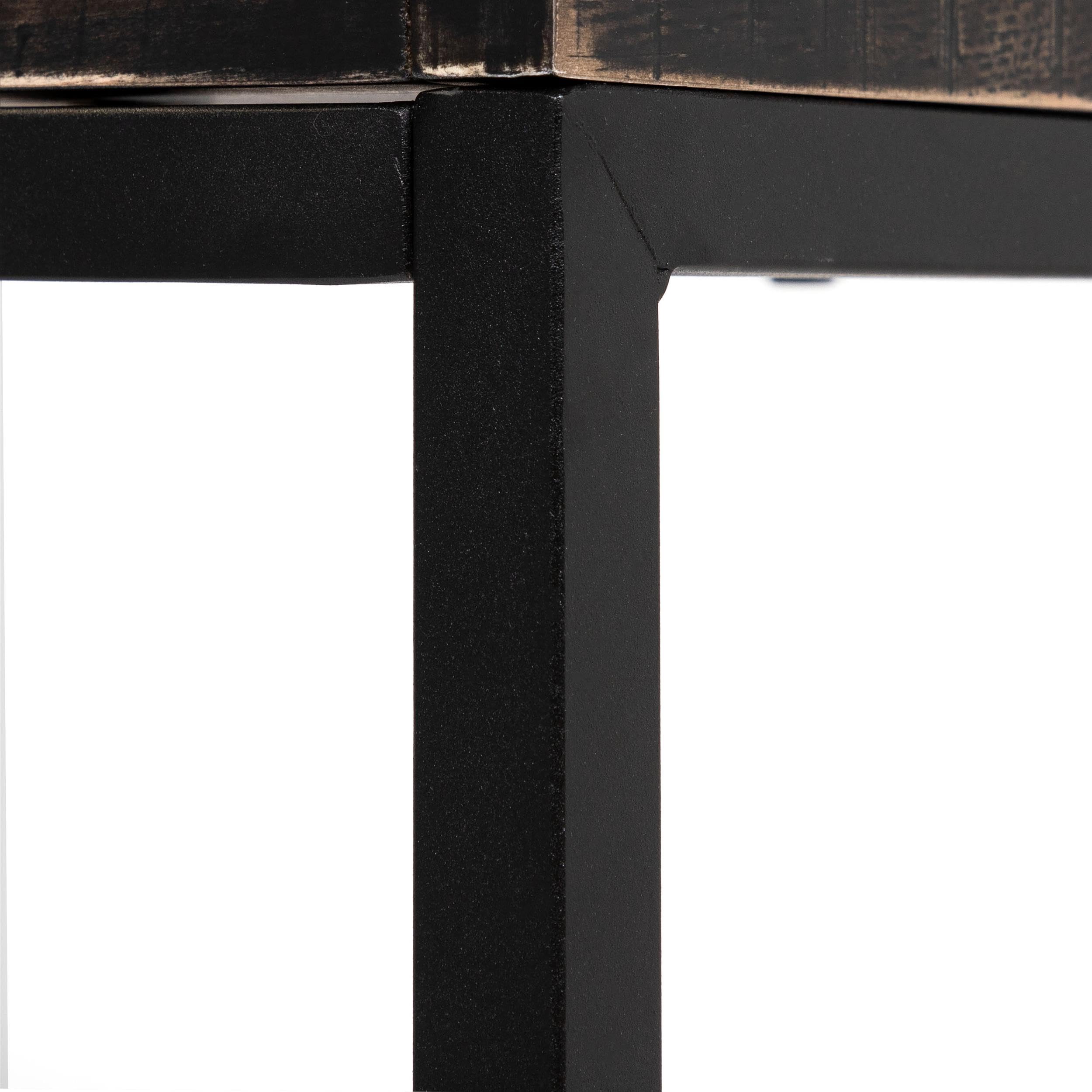 Timor Modern Wood Computer Desk with USB Port - Black Home Office Desk for Work, Study & Gaming | Space-Saving Design for Small Rooms & Apartments