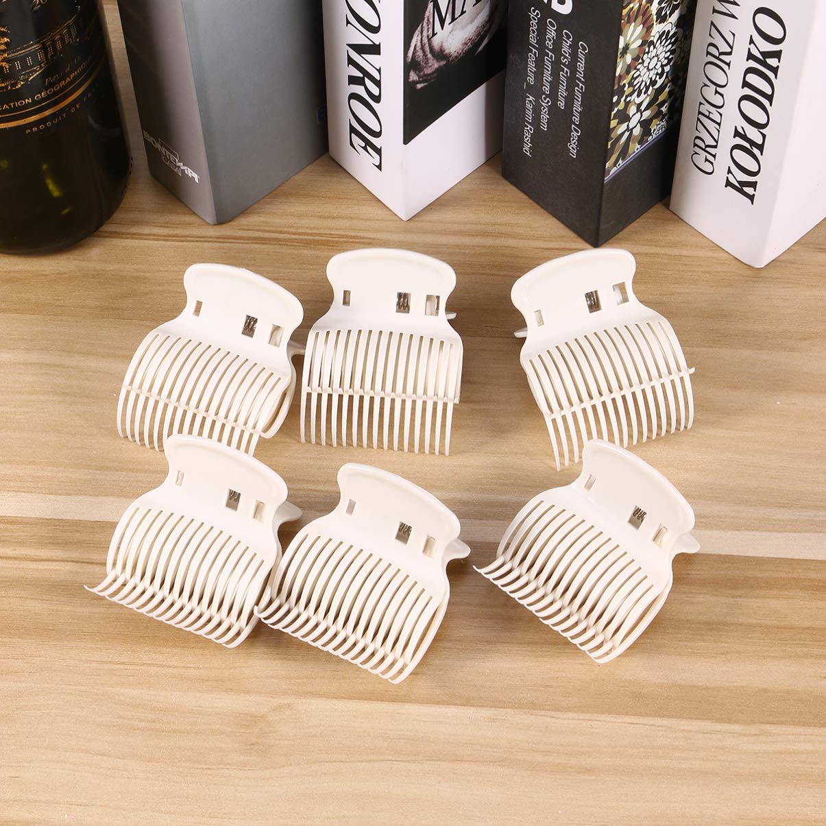 Minkissy Hot Roller Clips - 12pcs High Temperature Hair Curler Claw Clips for Perm, Dye & Salon Use - Durable Replacement Hair Accessories for Styling & Daily Hair Care