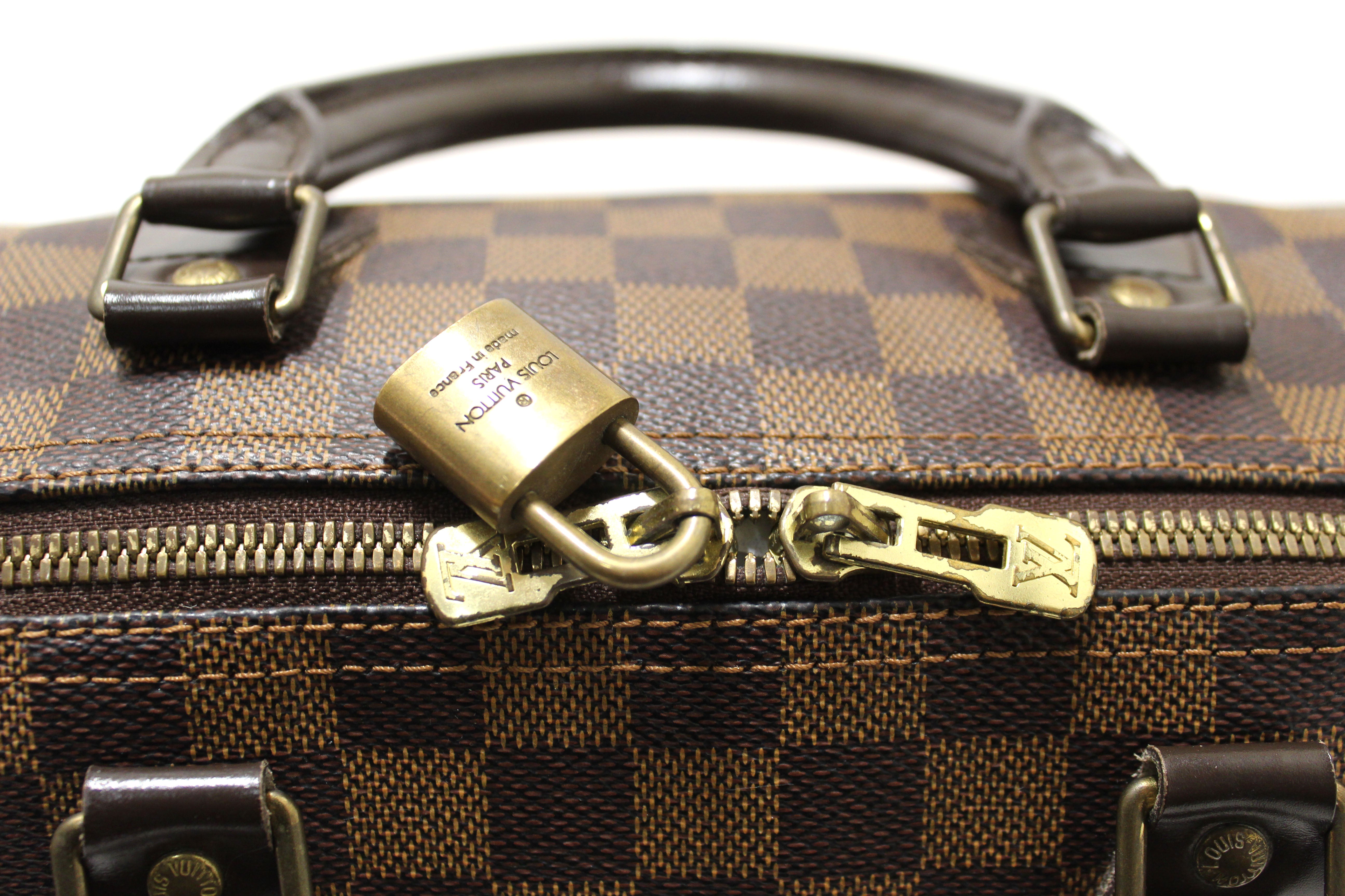 Authentic Louis Vuitton Damier Ebene Speedy 30 Bandouliere Crossbody Bag - Luxury Handbag for Women, Perfect for Work, Travel & Everyday Use