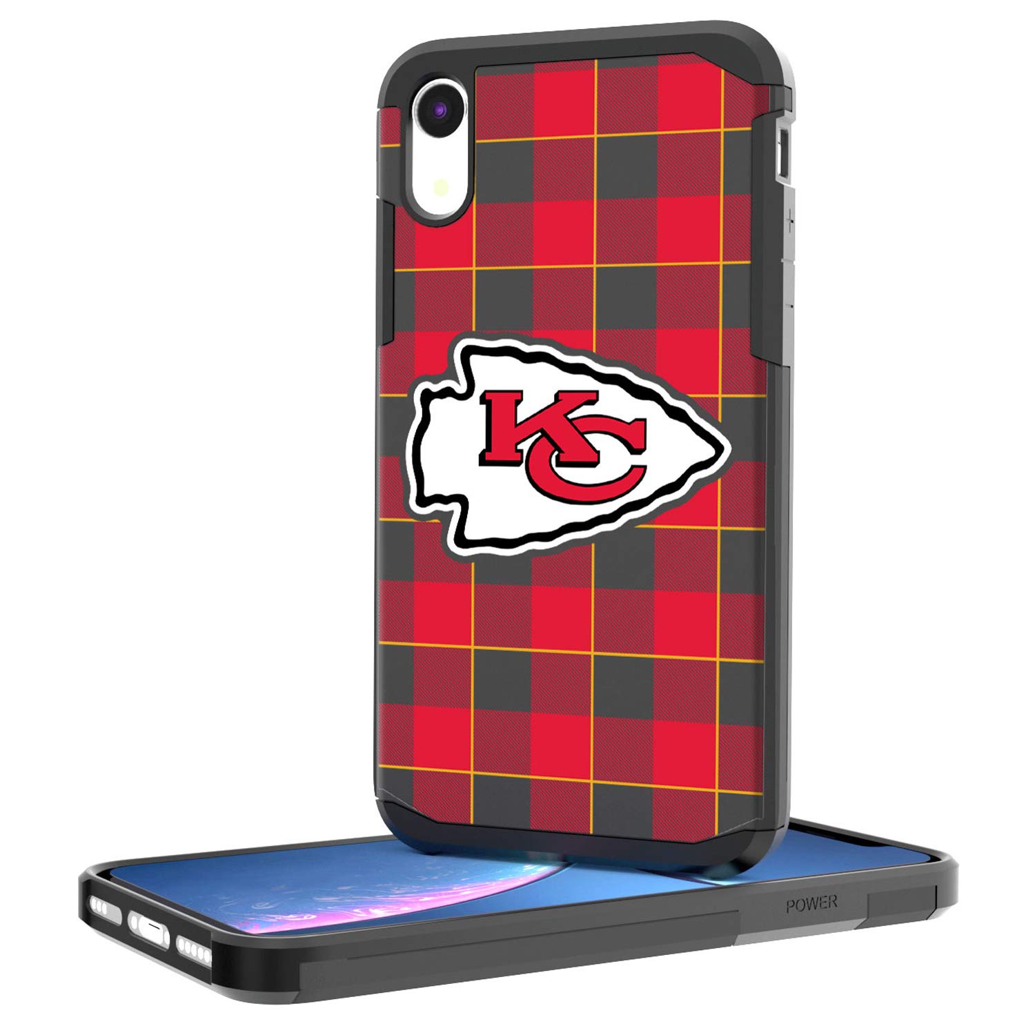 Durable NFL iPhone Case with Plaid Design - Shockproof & Scratch-Resistant Phone Cover for Football Fans | Perfect for Game Day & Outdoor Adventures