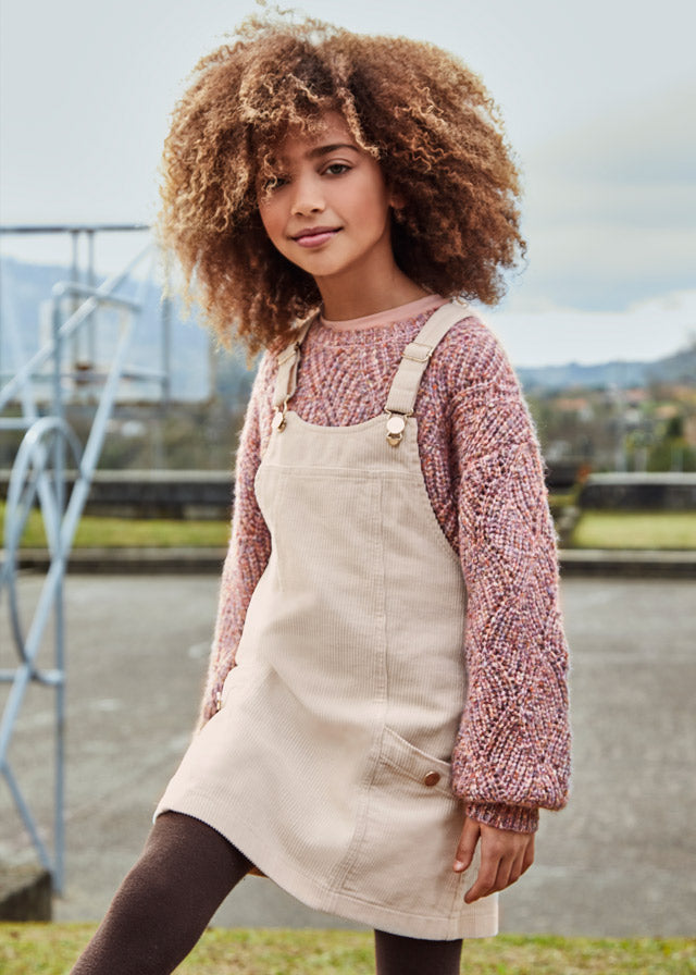Chickpea Corduroy Overalls Skirt for Teen Girls - Stylish & Comfortable Outfit for School, Casual Wear & Fall Fashion