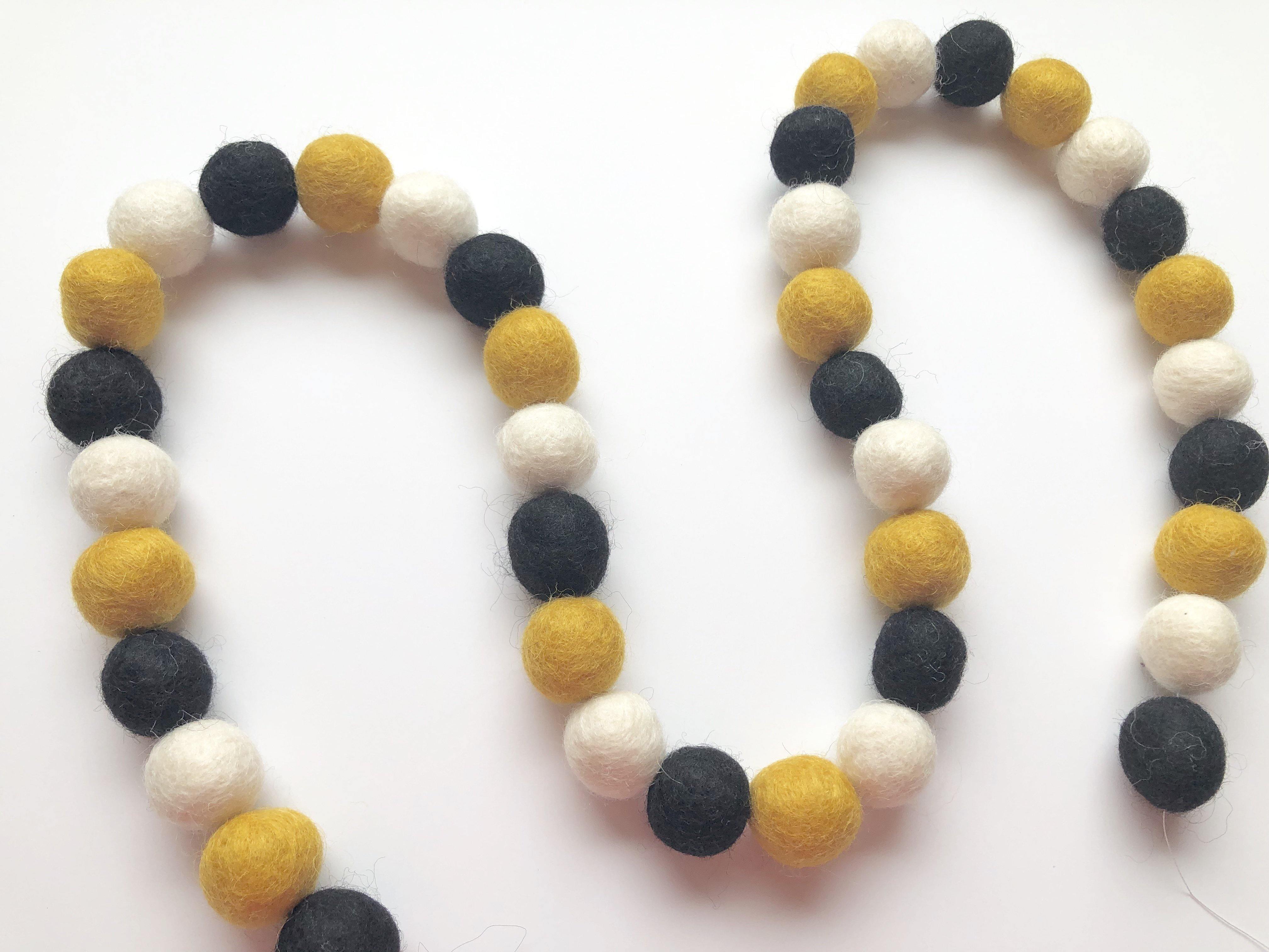 Bumble Bee Inspired Garland - Honeycomb Bee Themed Party Decor for Baby Showers, Birthday Parties & Spring Celebrations