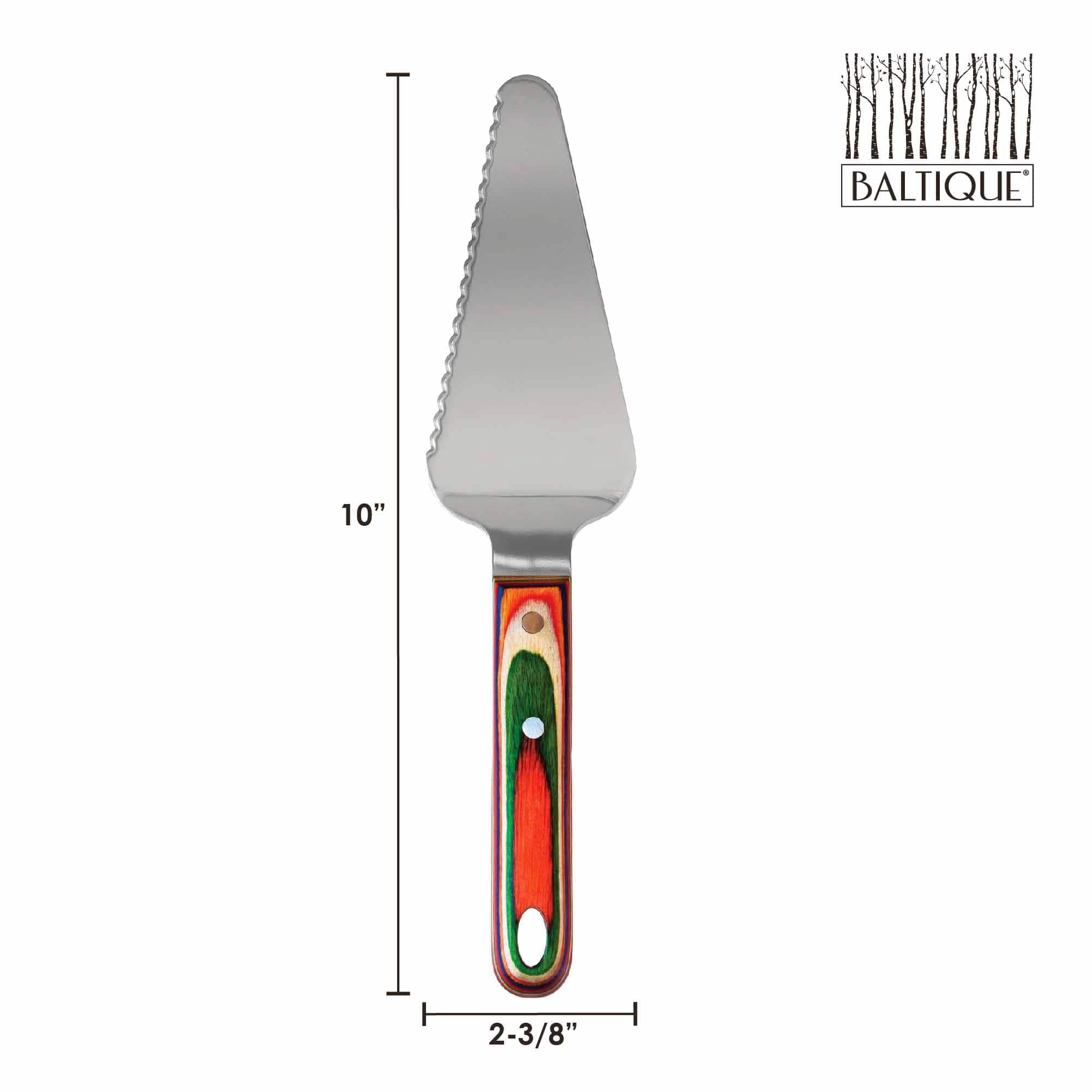 Baltique® Marrakesh Collection Stainless Steel Cake & Pie Server - Elegant Dessert Serving Utensil for Weddings, Parties & Holiday Gatherings