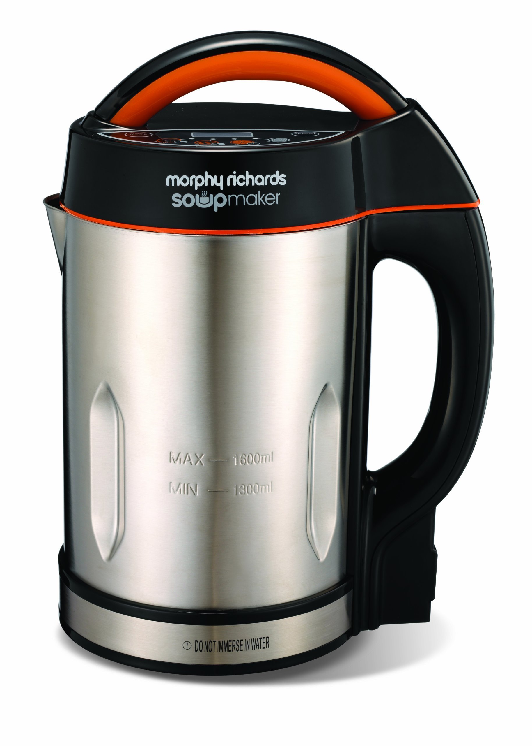 Morphy Richards 1.6L Stainless Steel Soup Maker with Multi-Settings, LED Display & 1000W Motorized Blade - Perfect for Homemade Soups, Smoothies and Baby Food (Model 48822)
