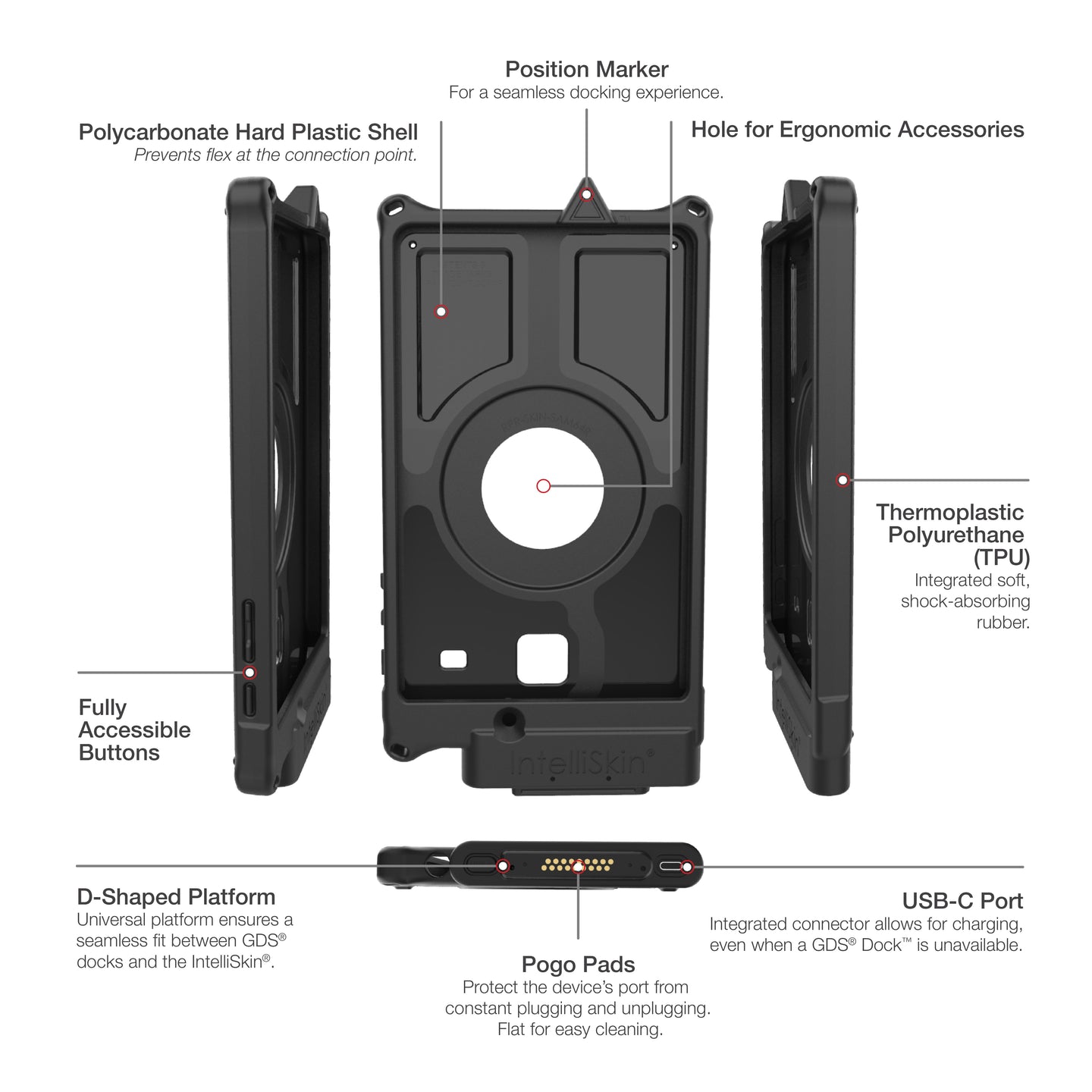 IntelliSkin® Next Gen Protective Case for Samsung Galaxy Tab E 8.0 (Model SM-T377 & SM-T378) - Slim Fit, Shockproof Cover - Perfect for Work, Travel & Everyday Use