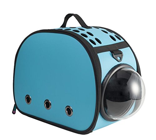 PetParty® Fashion Pet Carrier Handbag - Stylish Tote & Backpack for Cats & Dogs - Perfect for Hiking, Travel & Daily Use (Space X Blue)