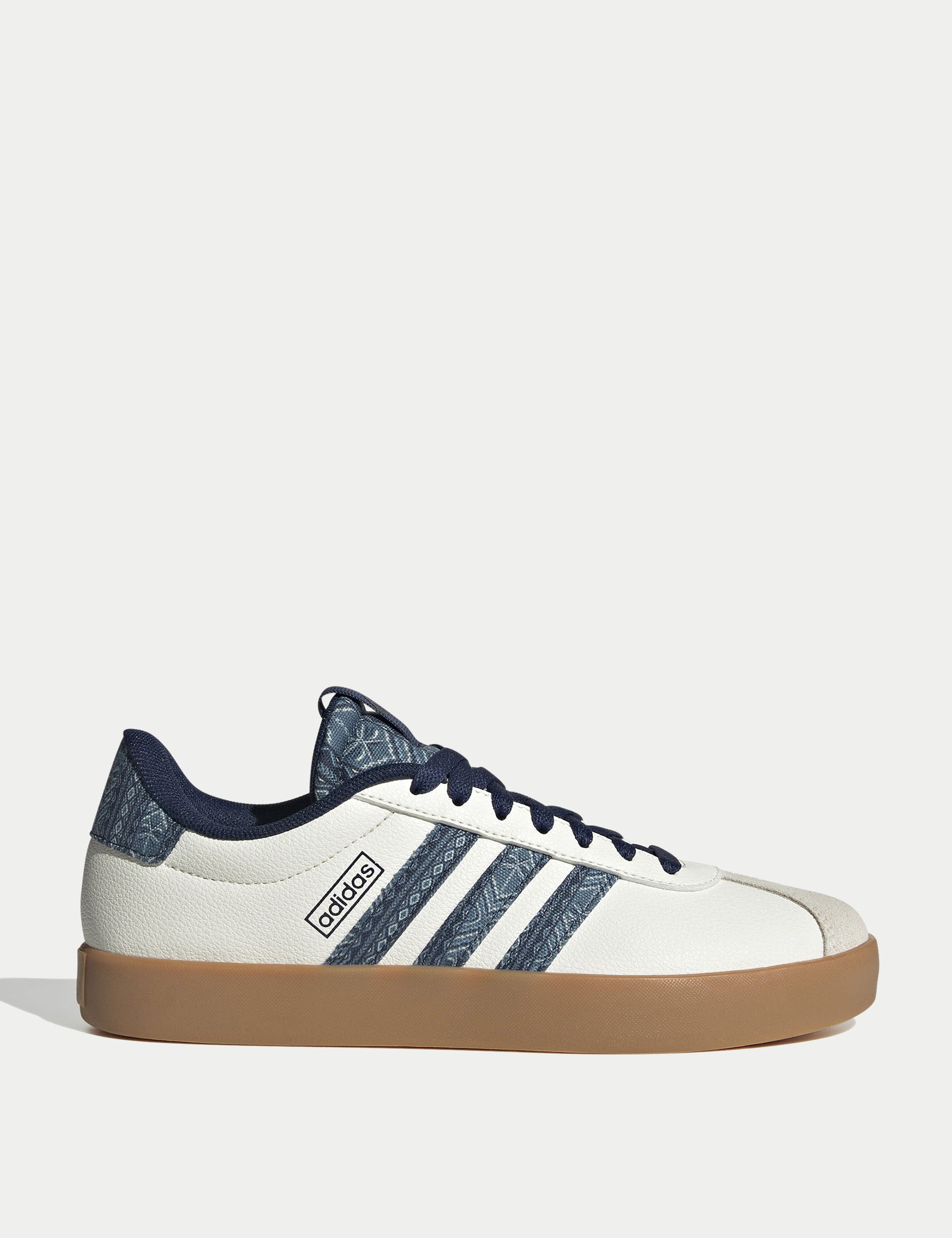 VL Court 3.0 Shoes for Men & Women - Off White/Night Indigo/Gum10 - Premium Comfort Sneakers for Running, Walking & Casual Wear