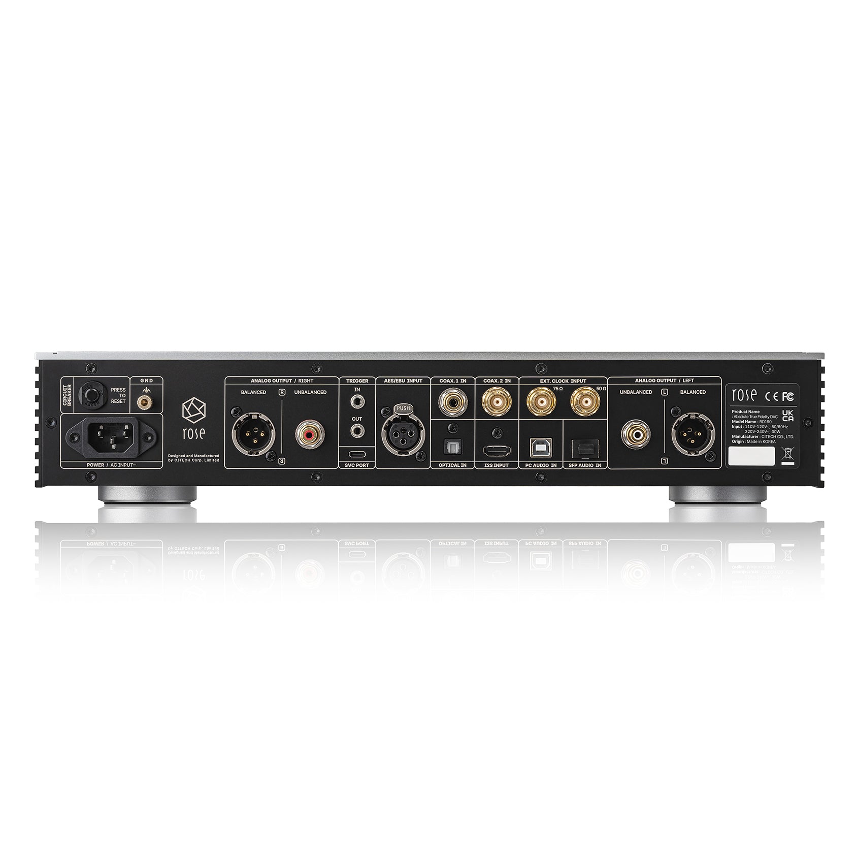 HiFi Rose RD160 High-Resolution Digital to Analog Converter (DAC) - Audiophile Grade Sound for Home Theater & Music Listening