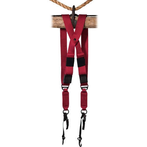 Holdfast Gear Camera Swagg Strap - Premium Adjustable Camera Neck Strap in Red for DSLR & Mirrorless Cameras - Perfect for Photographers, Travel & Outdoor Shoots