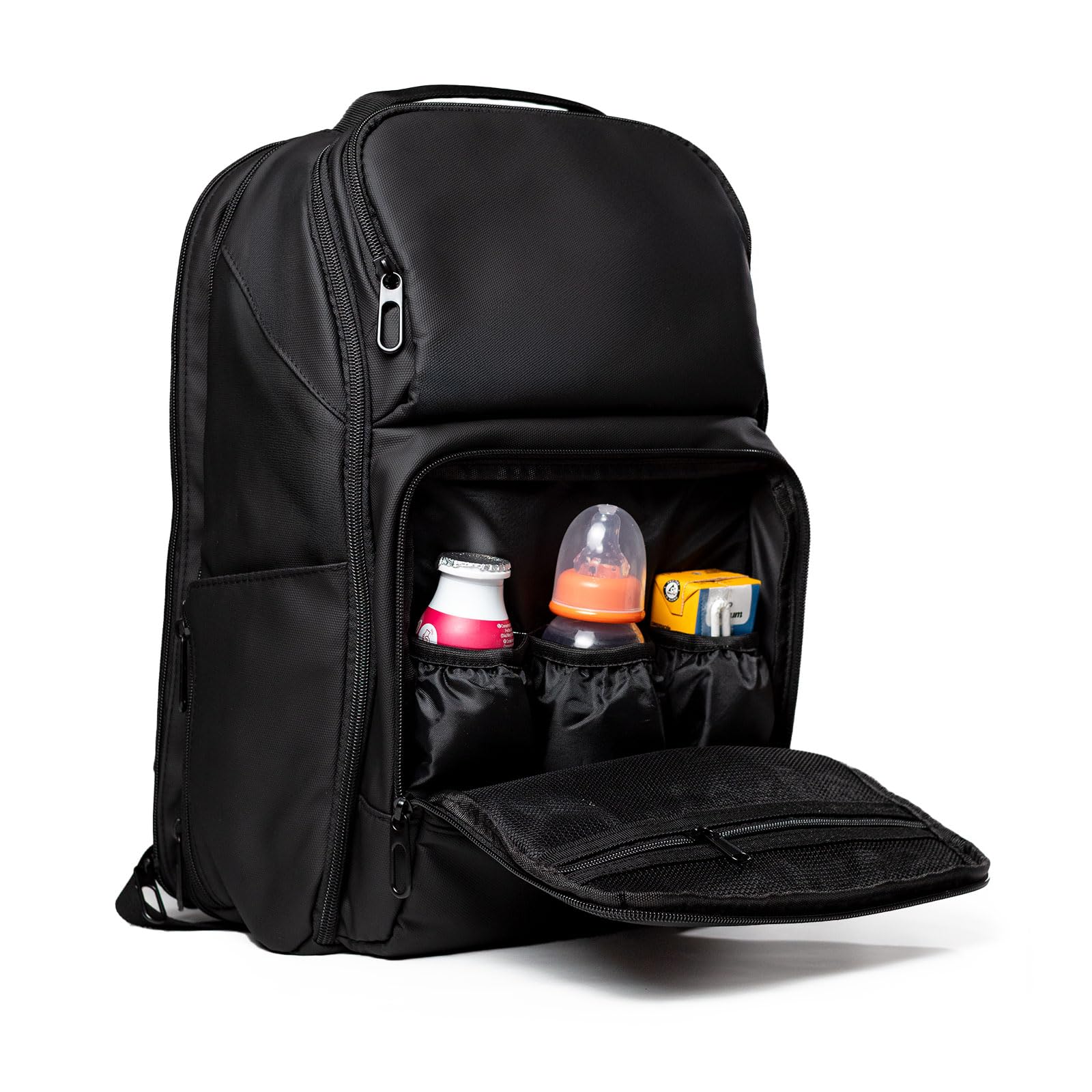 Waterproof Diaper Bag Backpack with USB Charging Port & Portable Changing Pad - Large Travel Baby Bag for Parents - Perfect for Daycare, Outings & Airplane Travel with Baby