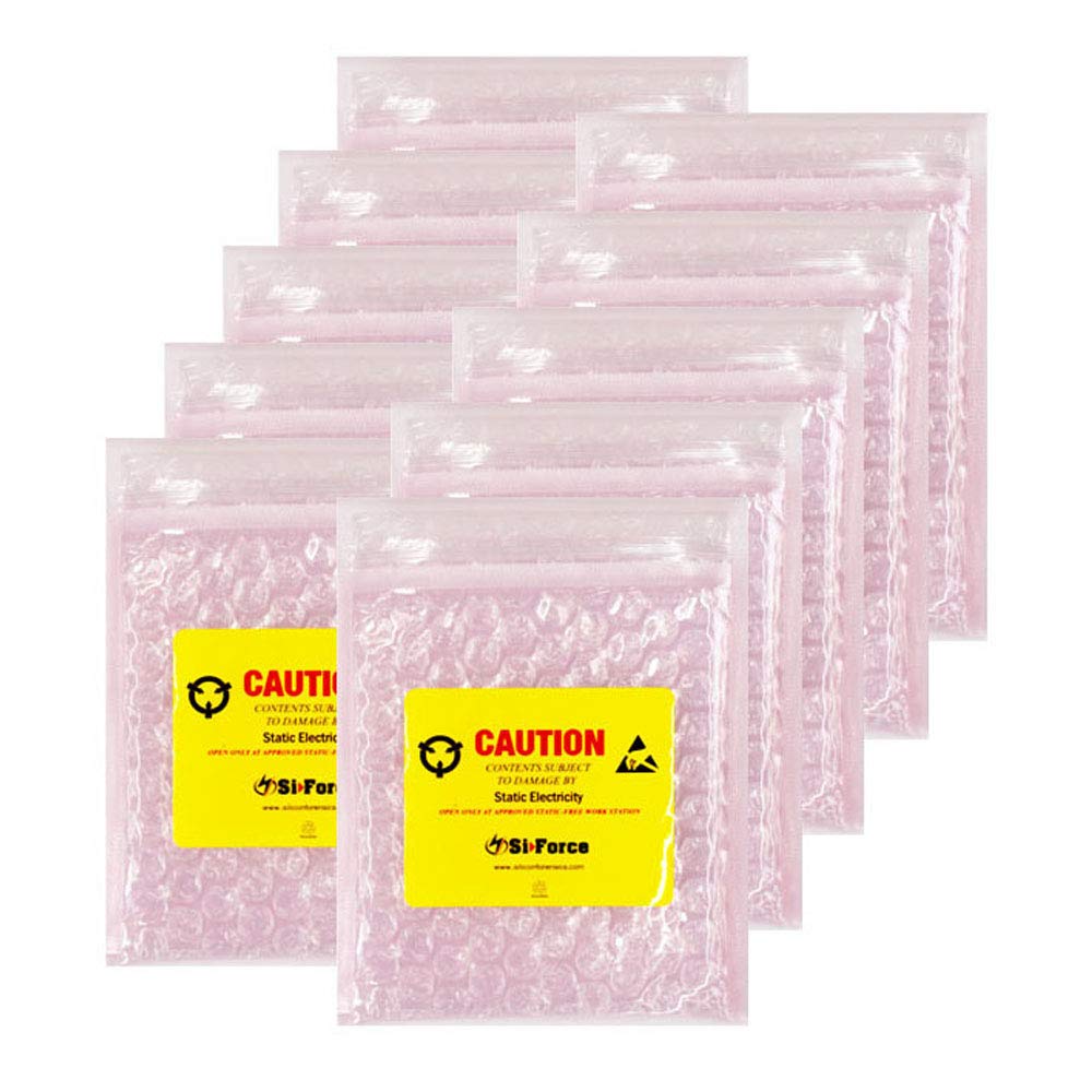 Anti Static Bubble Bags - 100 Pack XX-Small Resealable Static Shielding Bags for Sensitive Electronics | Reusable ESD Protection | Perfect for Circuit Boards, Computer Parts & Electronic Storage (Pink)