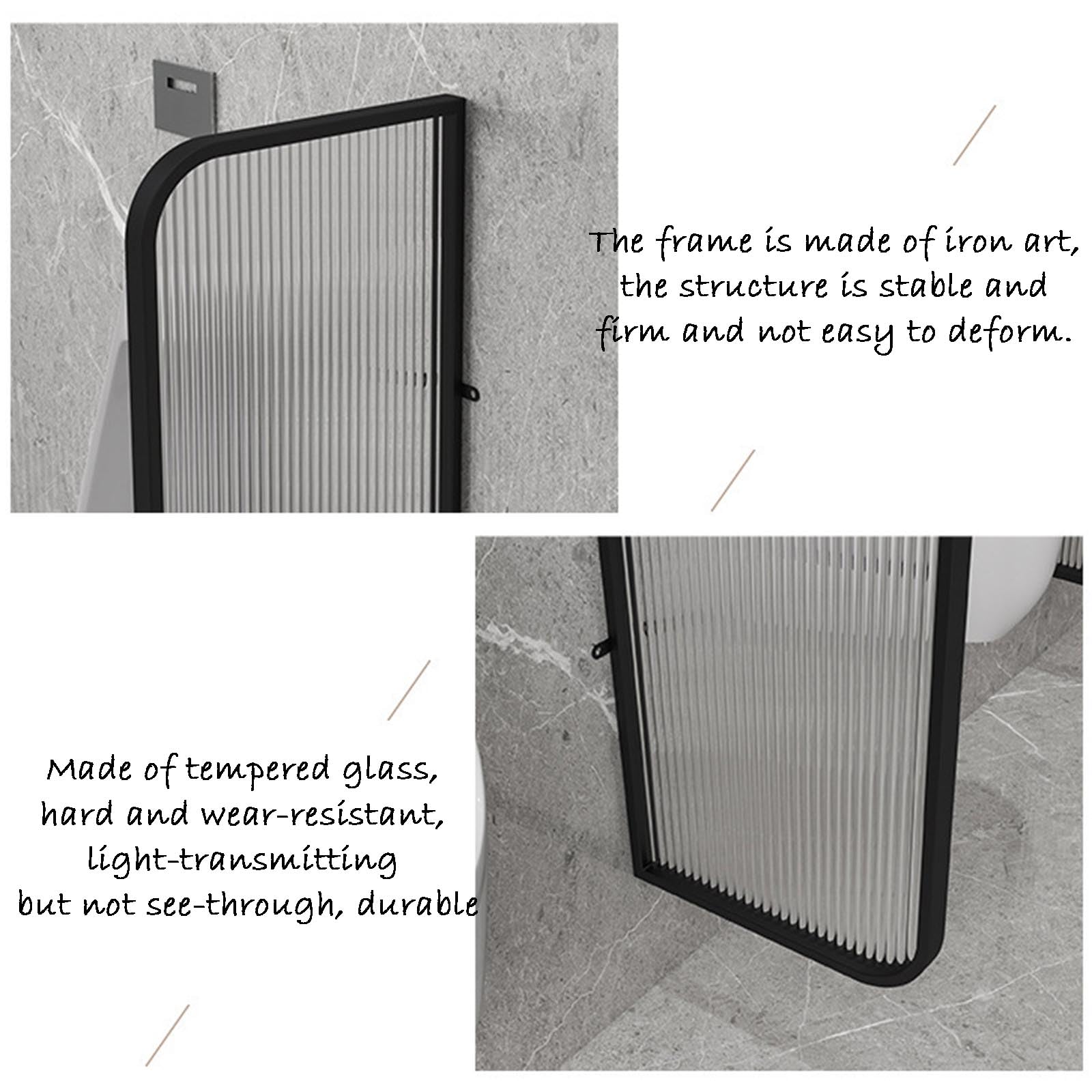 Stainless Steel Wall-Mounted Urinal Baffle Divider - 180x40cm Rose Gold Privacy Partition for Public Restrooms | Durable Toilet Accessory for Schools, Shopping Malls, Hotels & Commercial Spaces | ADA Compliant Restroom Solution