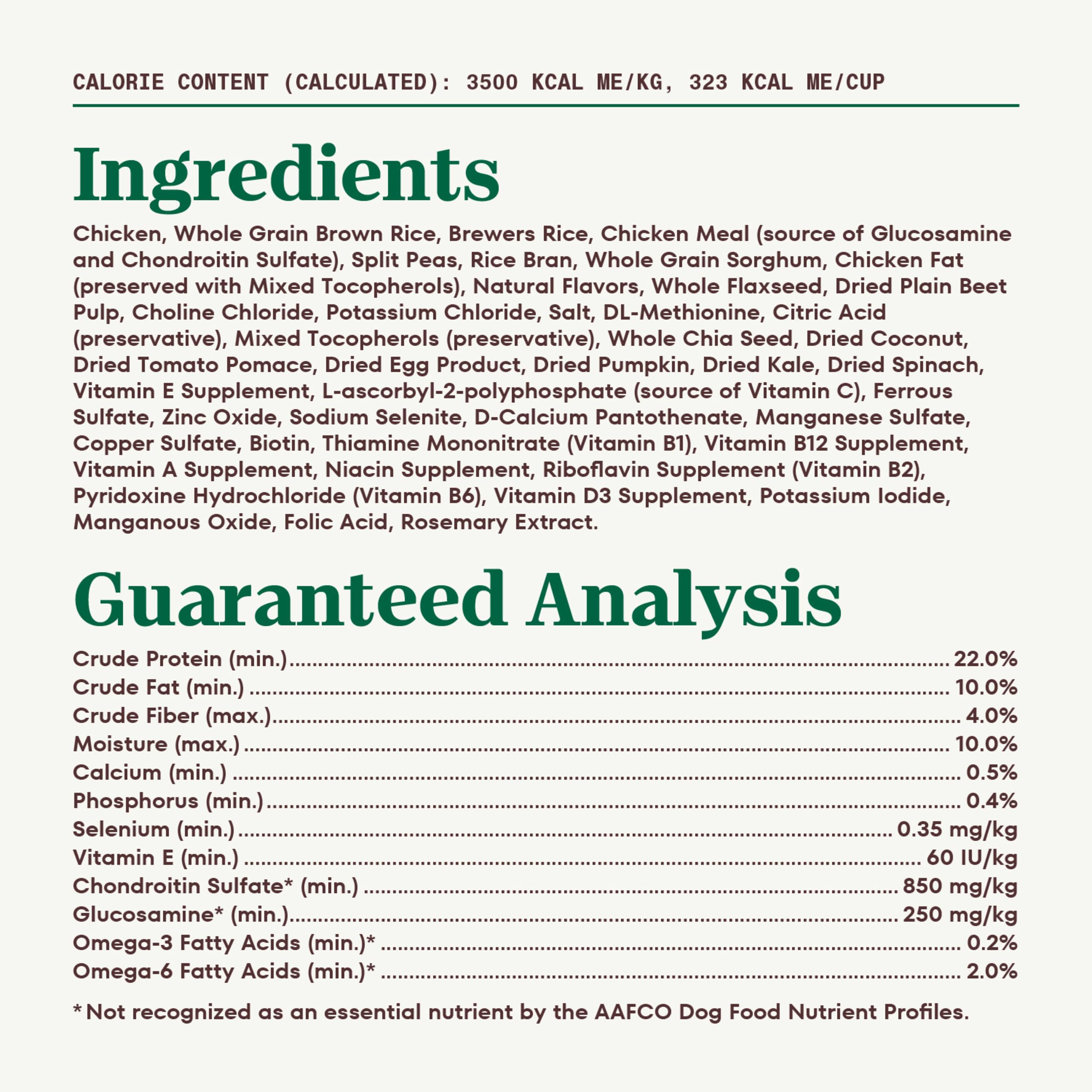 Nutro Natural Choice Senior Large Breed Dry Dog Food - Chicken & Brown Rice Recipe, 30 lb Bag | High Protein for Joint Health & Digestion | Ideal for Aging Large Dogs at Home or Travel