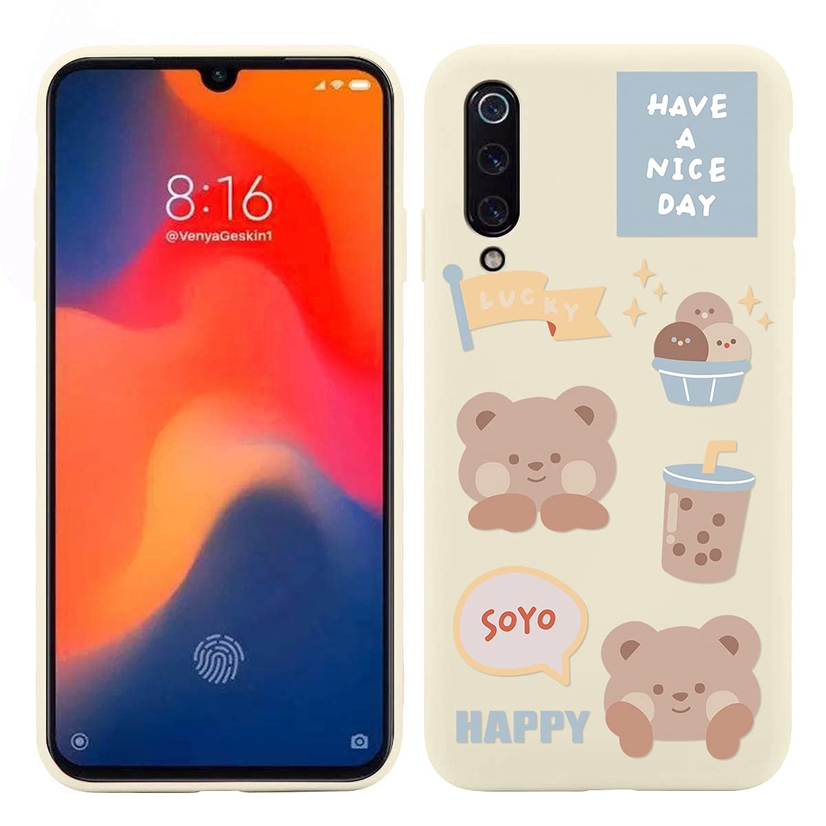 Cute Bear Pattern Silicone Case for Xiaomi Mi 11 Pro 5G - Soft TPU Shockproof Protective Phone Cover for Women Girls - Fashion Slim Fit Design for Mi 11 Pro 6.81