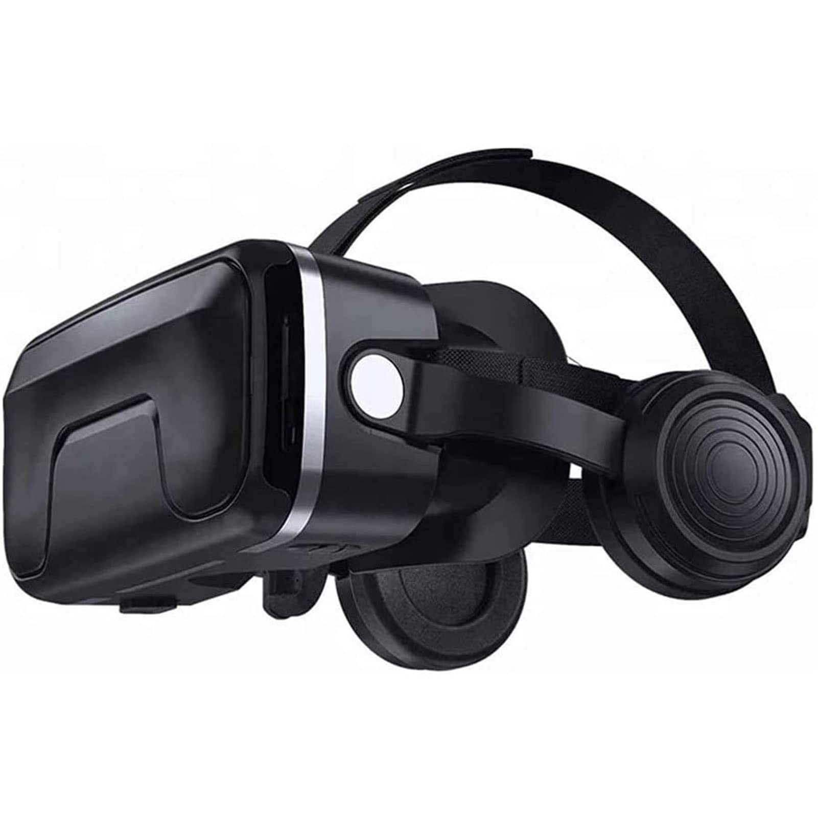 Odekai Universal VR Headset for Smartphones - Adjustable Lightweight Virtual Reality Glasses with Built-in Headphones for Mobile Gaming & Movies - Compatible with 3.5-6.0 inch iOS & Android Phones - Perfect for Home Entertainment, Travel & Immersive Gaming Experience