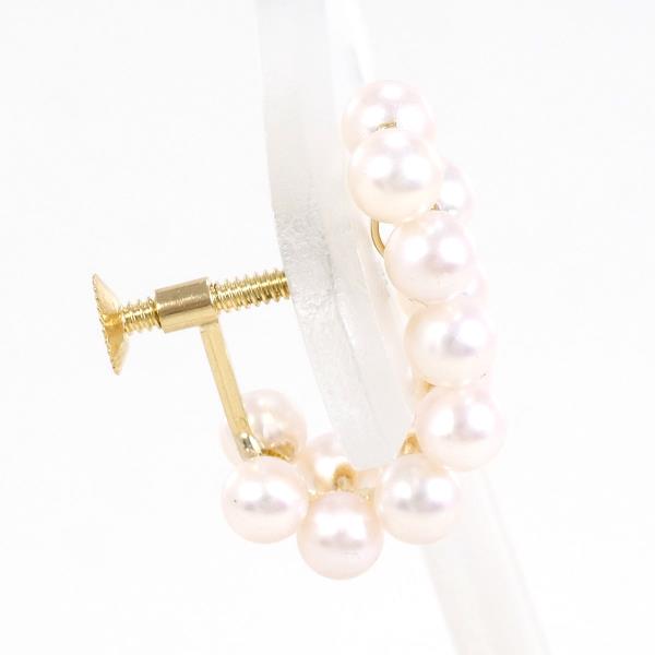 18K Yellow Gold Pearl Earrings - Vintage & Elegant Jewelry for Women | Perfect for Weddings, Parties & Special Occasions