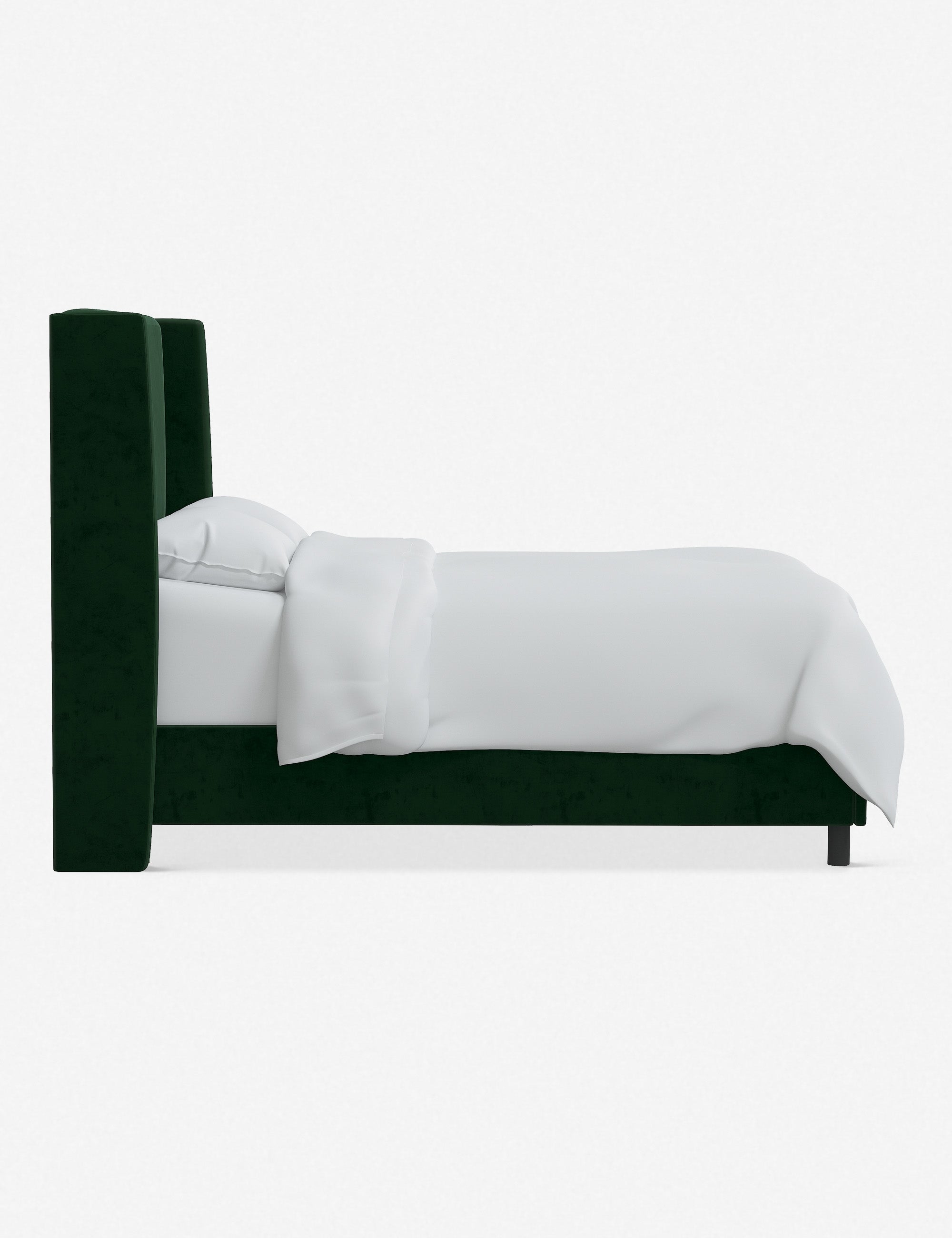 Adara Queen Size Bed Frame with Upholstered Headboard - Modern Platform Bed for Bedroom, Living Room & Guest Room