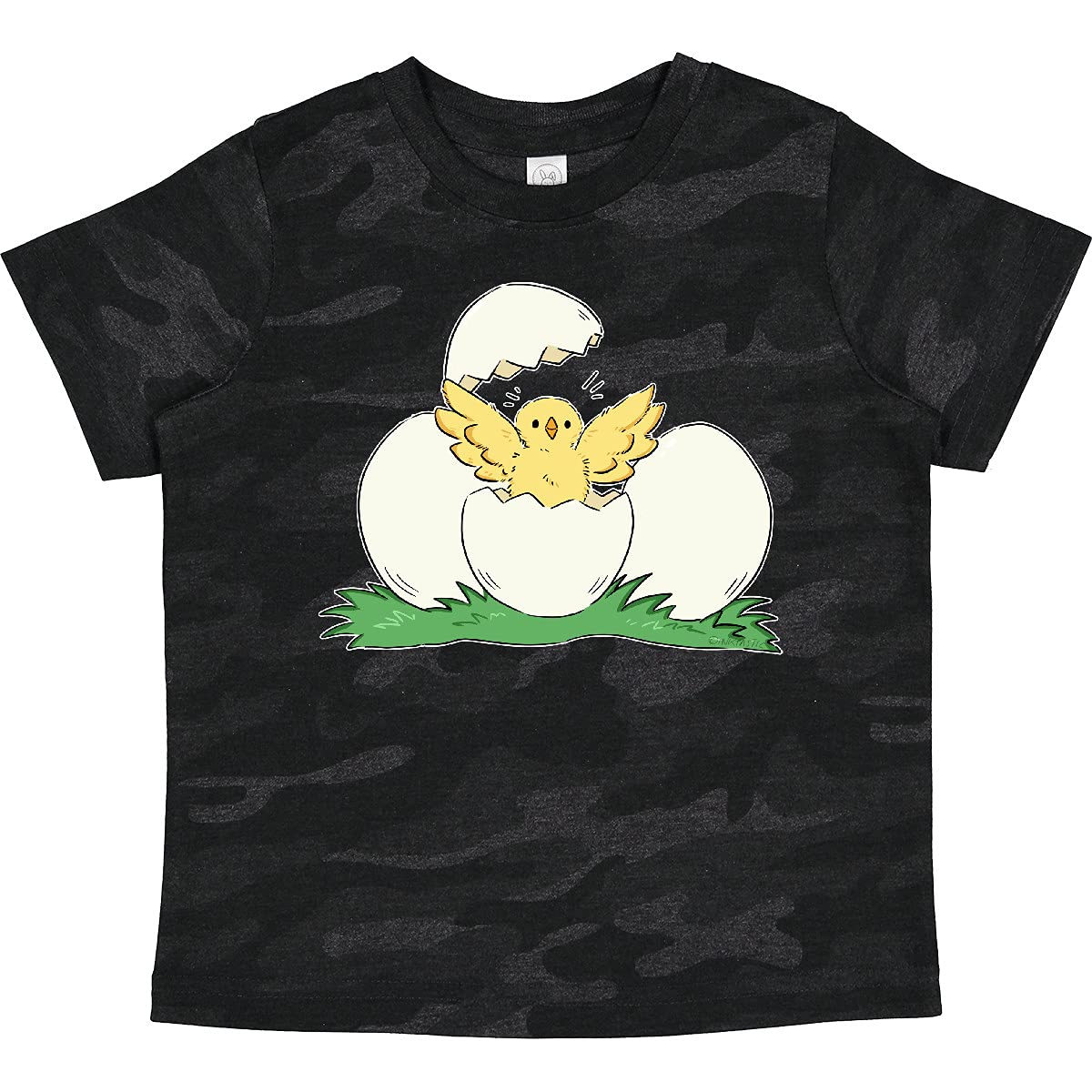 Inktastic Cute Chick Hatching from Egg Toddler T-Shirt - Adorable Baby Animal Graphic Tee for Boys & Girls - Perfect for Easter, Spring Outfits & Playdates