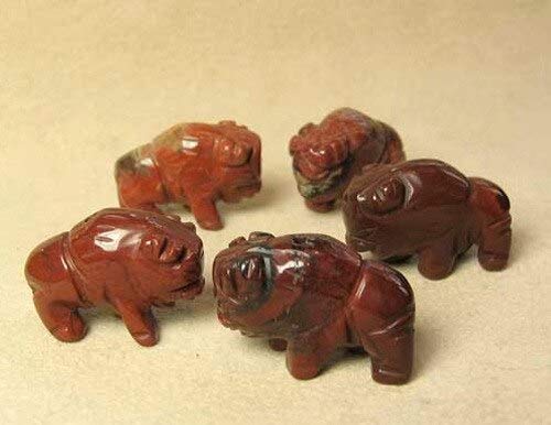 Brecciated Jasper Carved Bison Buffalo Pendant - Natural Stone Bead for Jewelry Making - Handmade Gemstone Charm for Necklaces, Bracelets & DIY Crafts - Perfect for Spiritual Healing & Boho Style Accessories