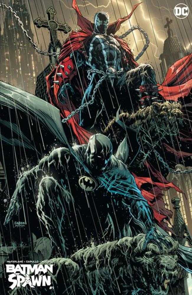 Batman Spawn #1 One Shot Comic Book - Exclusive Jason Fabok Variant Cover | DC Comics & Image Crossover | Collectible for Fans & Comic Enthusiasts | Perfect for Display & Gifting