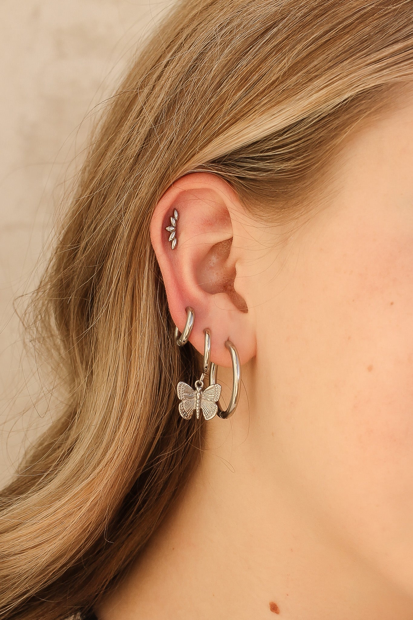 Camilla Flat Back Stud Earrings for Women - Hypoallergenic Stainless Steel Ear Studs - Perfect for Daily Wear, Work & Special Occasions