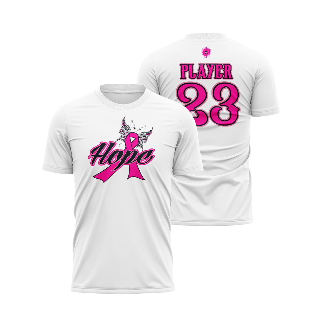 Hope Cancer Awareness Sublimated Dye Men's Basketball Jersey - Comfortable & Durable for Games, Practice, and Support Events