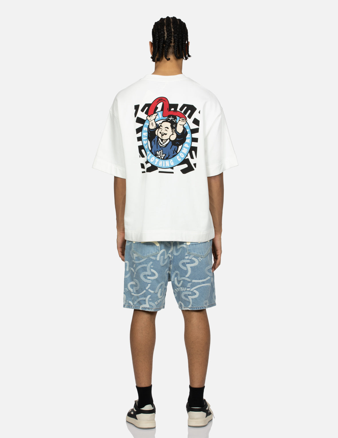 Stylish Allover Seagull Jacquard Print Oversized Beach Shorts for Men - Perfect for Summer Vacation, Pool Parties & Casual Outings