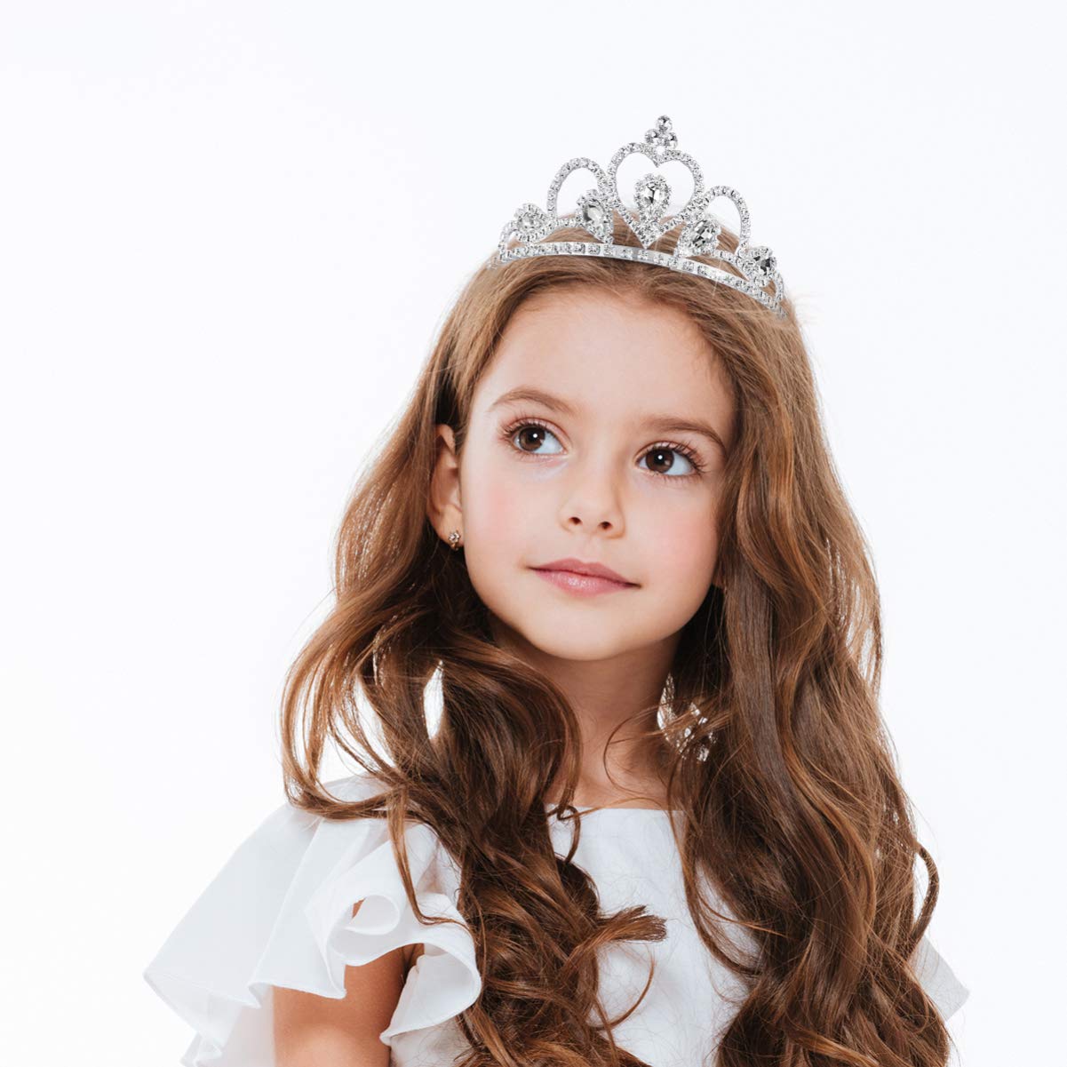 Sparkling Rhinestone Tiara Crown Set - 2 Pack Crystal Wedding Bridal Headpiece for Birthday, Pageant, Princess Parties & Special Occasions
