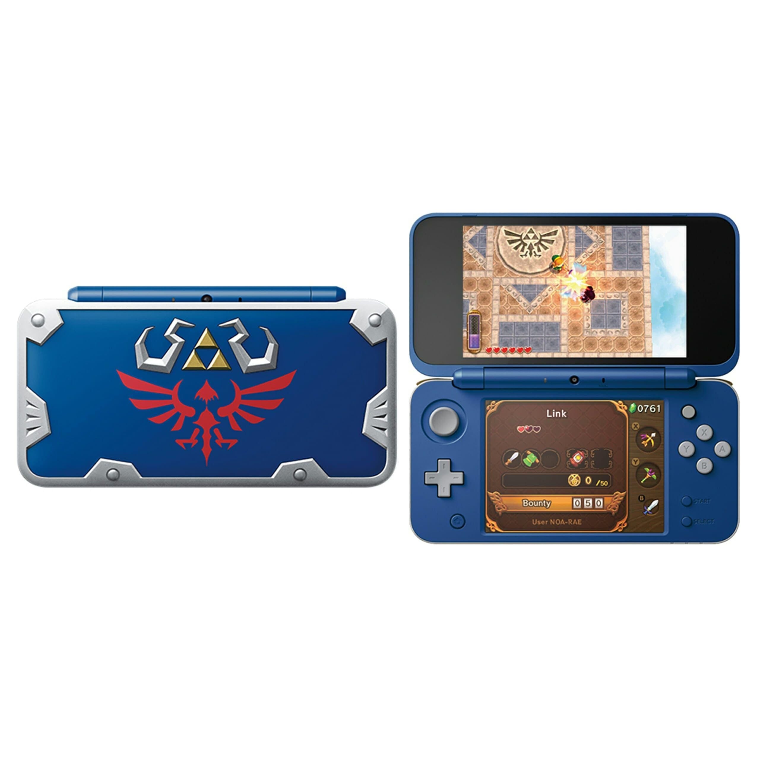 New Nintendo 2DS XL Hylian Shield Edition - Limited Edition Handheld Gaming Console for Zelda Fans | Portable Gaming for Travel, Commute & Home Entertainment