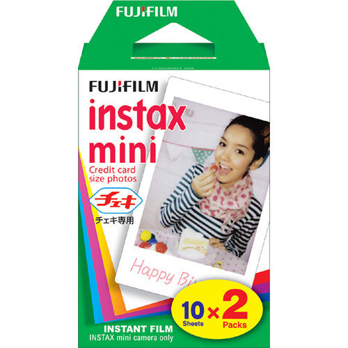 Fujifilm INSTAX Mini Instant Film Twin Pack - 20 Exposures for Mini 11, 9, 8, 40 Cameras - Perfect for Parties, Travel & Memory Keeping