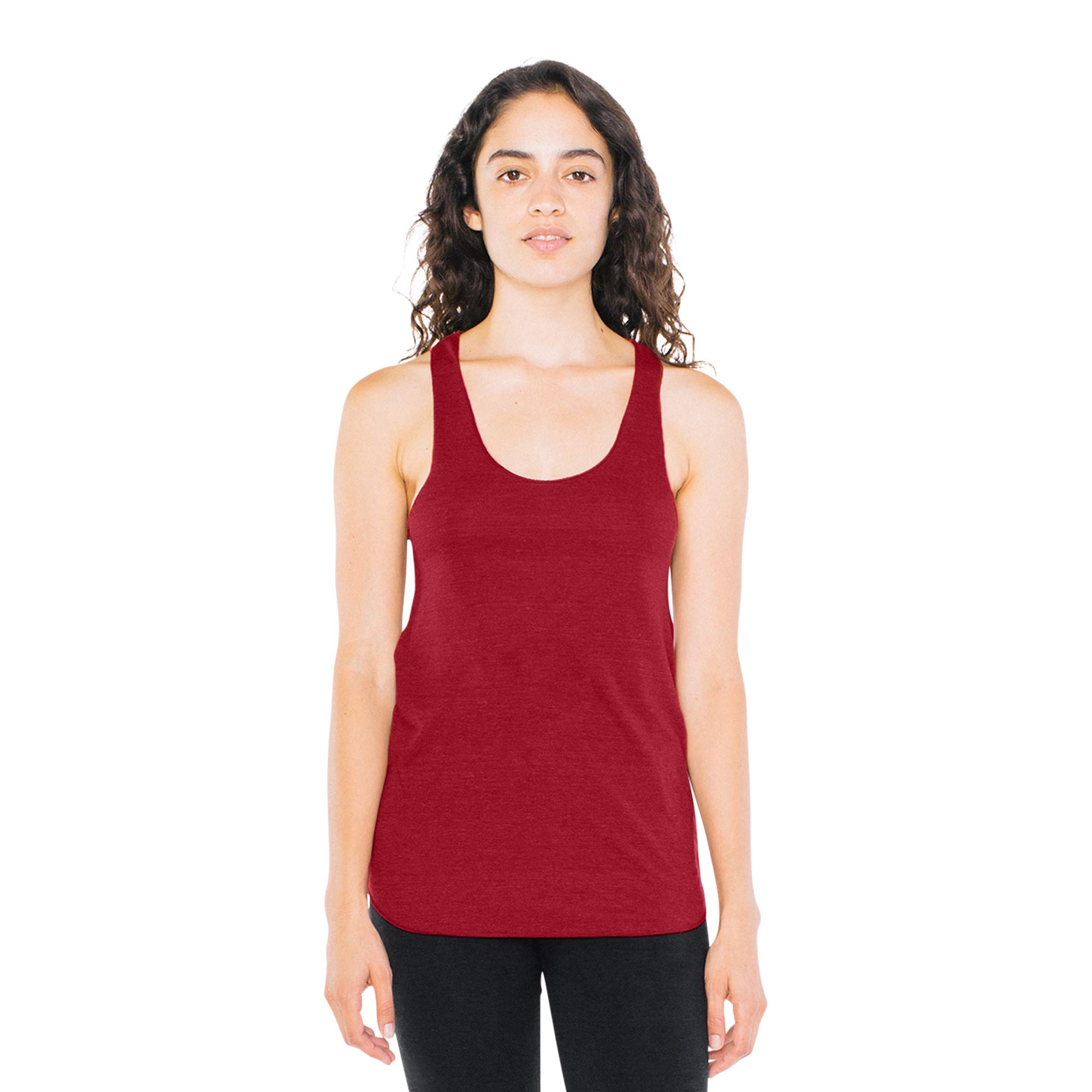 American Apparel Women's Tri-Blend Sleeveless Racerback Tank Top - Soft Breathable Workout Shirt for Yoga, Running & Gym