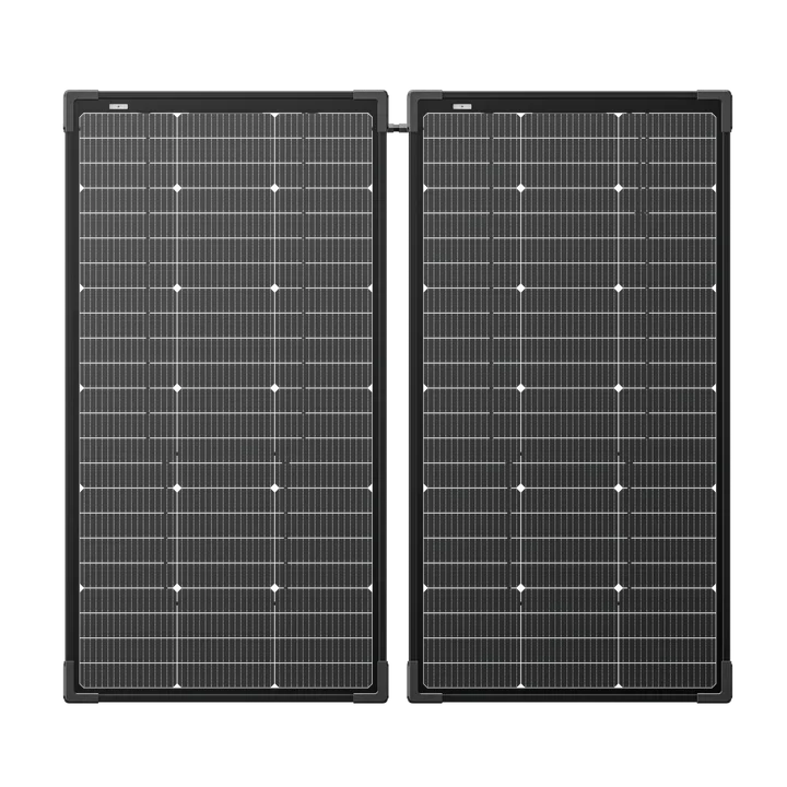 EcoFlow 2 x 125W Bifacial Monocrystalline Solar Panels - Portable Solar Charging for RV, Camping & Off-Grid Power Supply
