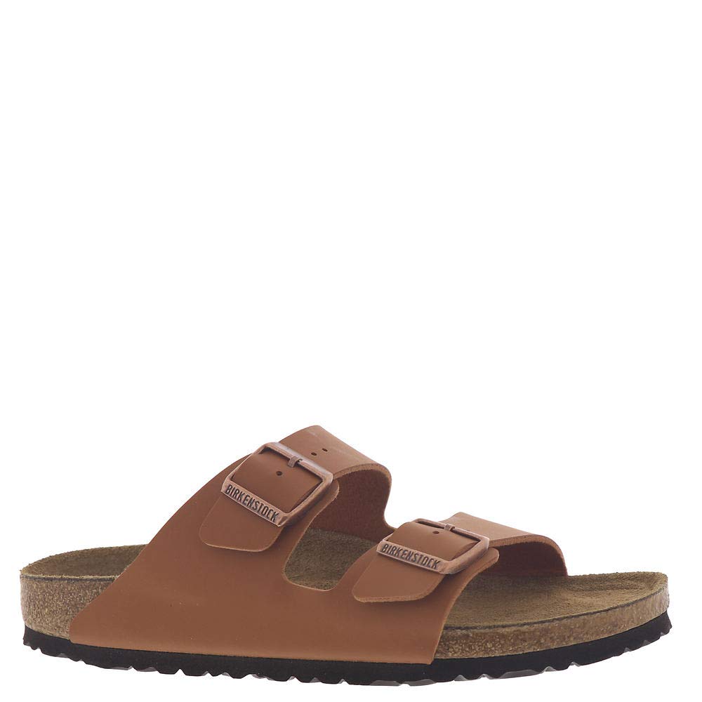 Birkenstock Arizona Birko-Flor Soft Footbed Sandals - Unisex Adult Mules in Brown (UK Men 8 / UK Women 9) - Comfortable Slip-On Shoes for Casual Wear, Beach & Summer Outfits