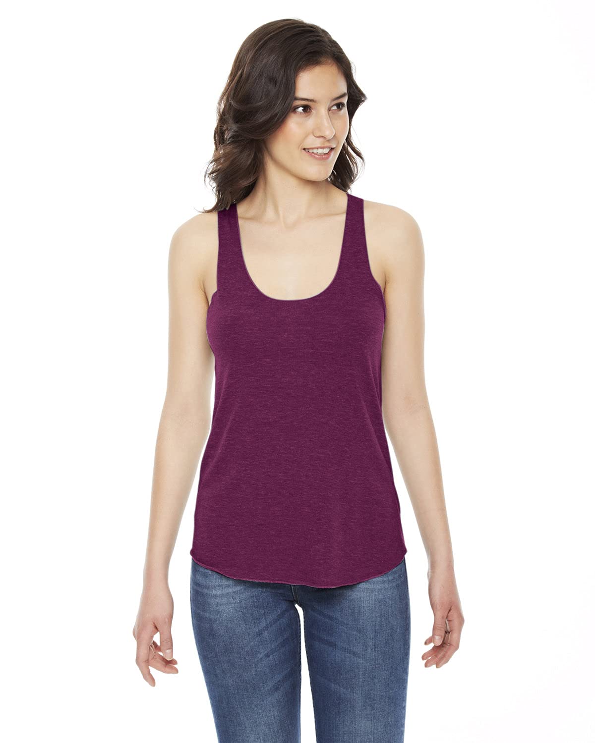 American Apparel Women's Tri-Blend Sleeveless Racerback Tank Top - Soft Breathable Workout Shirt for Yoga, Gym & Summer Wear