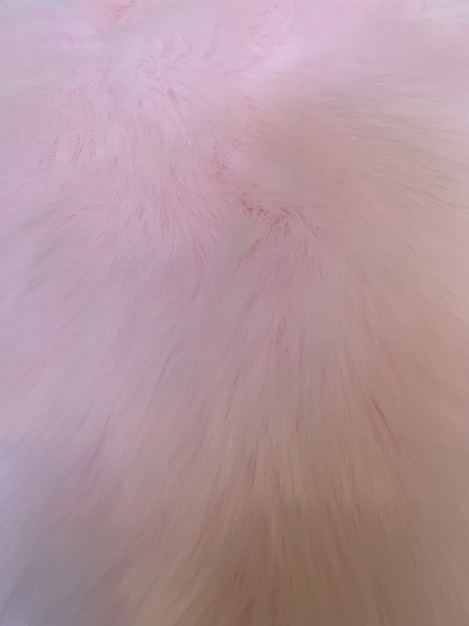 LAMBZY Faux Sheepskin Rug 2'x3' - Super Soft Hypoallergenic Shaggy Carpet for Living Room, Nursery, Bedroom - Plush & Silky Pink Throw Rug for Kids Room, Cozy Home Decor