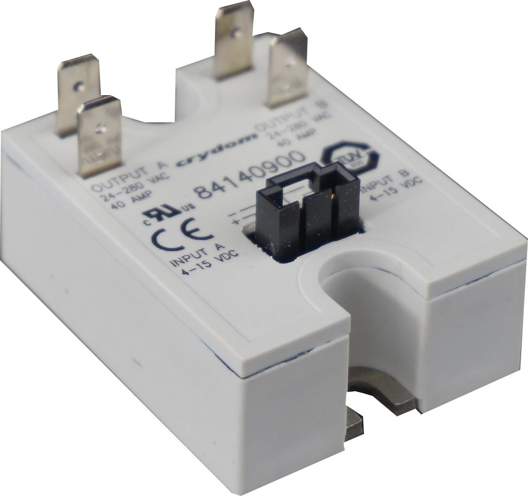 Dual Solid State Relay 2 Pole 4-15VDC Control 2x40A 24-280VAC Load - Perfect for Industrial Automation, HVAC Systems & Power Control Applications