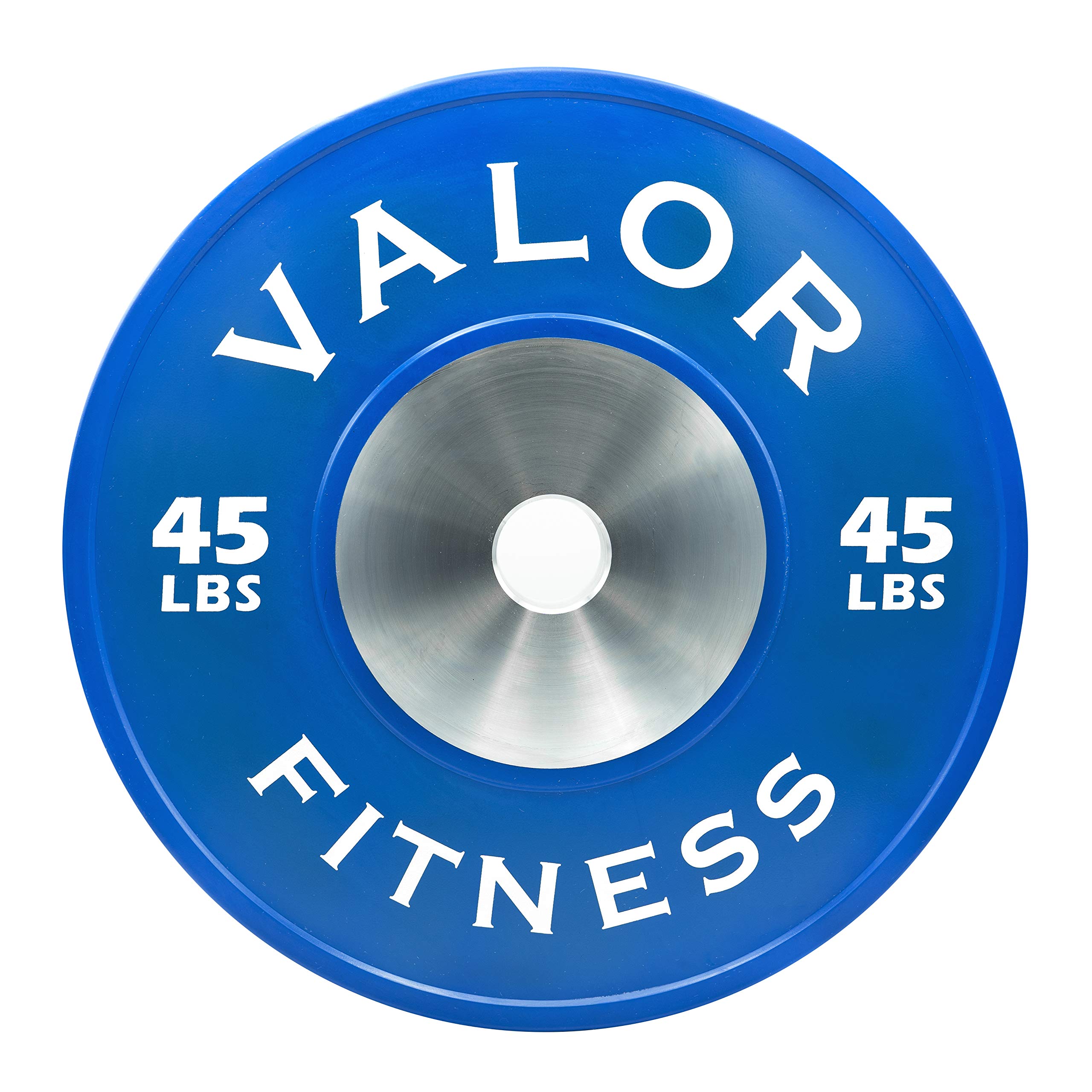 Valor Fitness BPX Rubber Bumper Plates - Olympic Weight Lifting Plates for CrossFit, Strength Training & Home Gym Workouts - Durable Rubber Coated for Gym, Garage & Commercial Fitness Centers