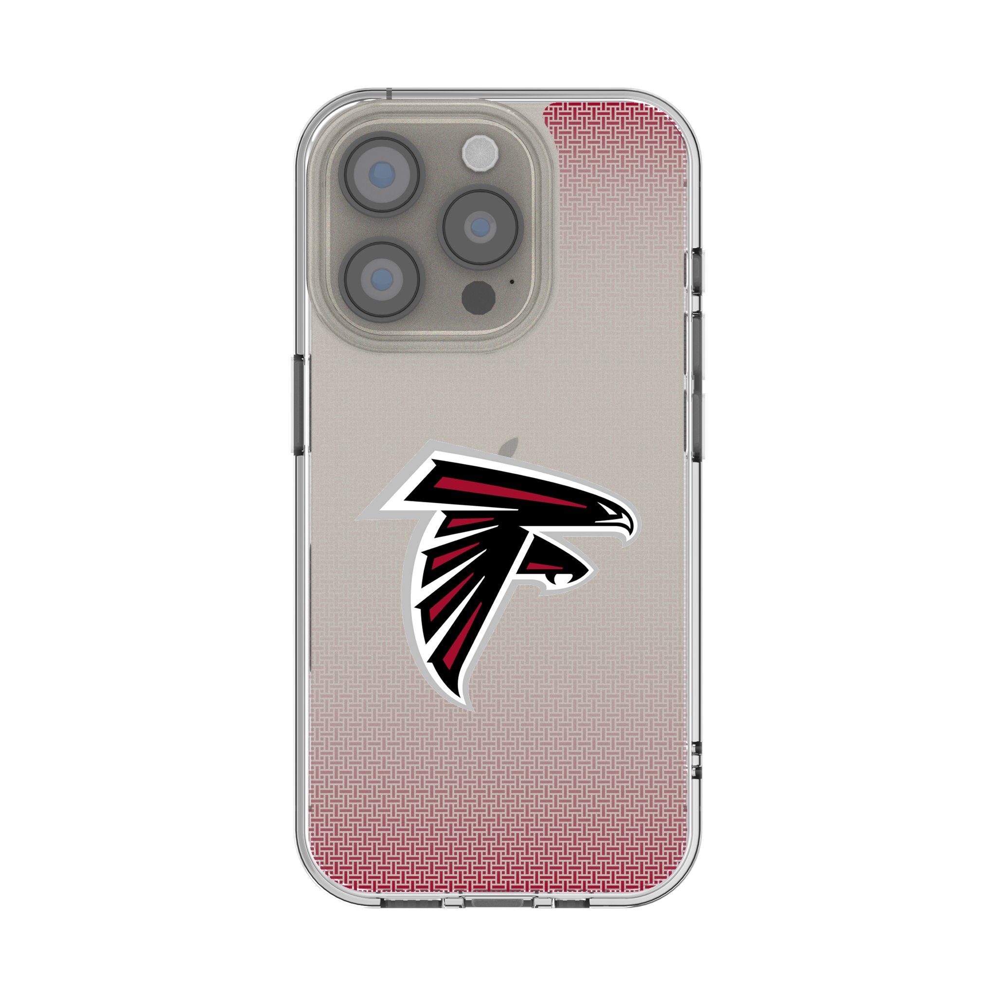Atlanta Falcons Clear Linen Phone Case for Apple iPhone - Durable & Stylish Protection for Everyday Use, Sports Events, and Falcons Fan Showcase
