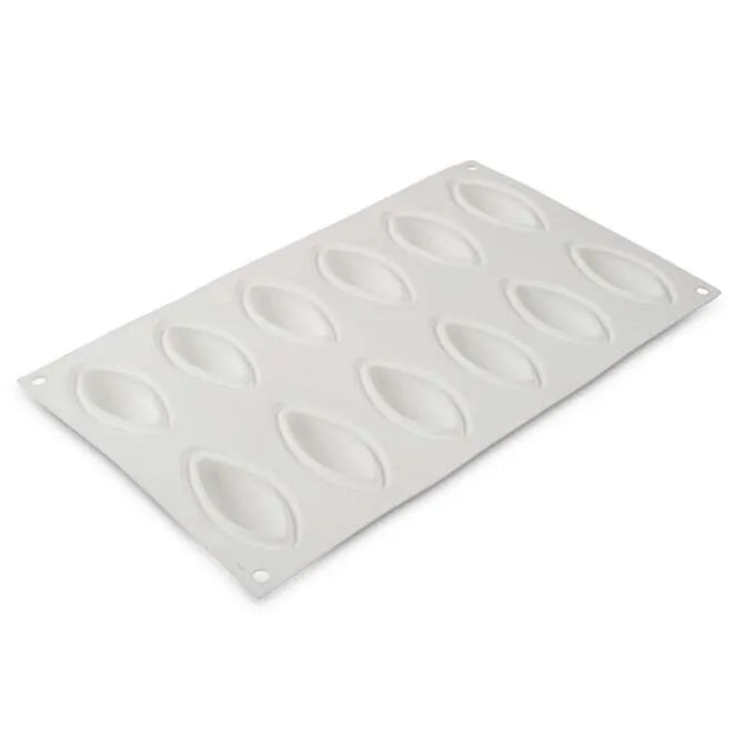 Quenelle 24-Cavity Silicone Mold for Baking, Chocolate, Candy, Soap & Resin - Perfect for DIY Crafts, Desserts, and Homemade Treats